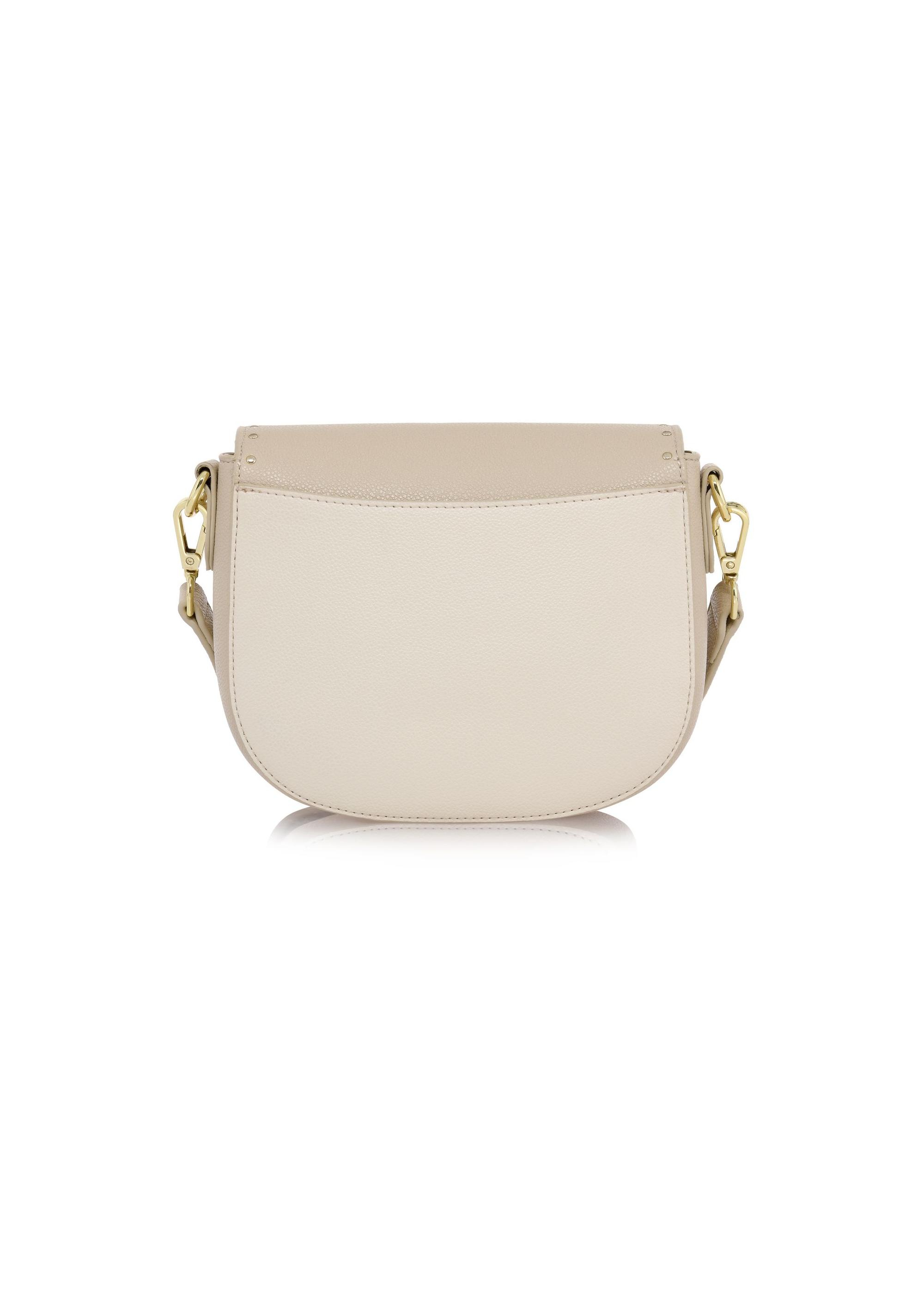 Women's small beige postbag TOREC-0880-81(W24)-03