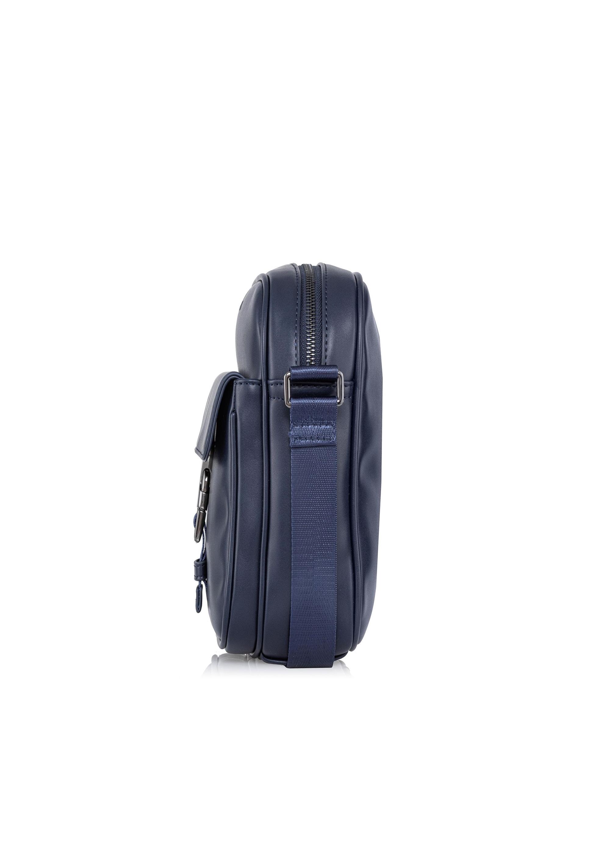 Navy blue men's bag with pocket TORMN-0290-69(W23)-02