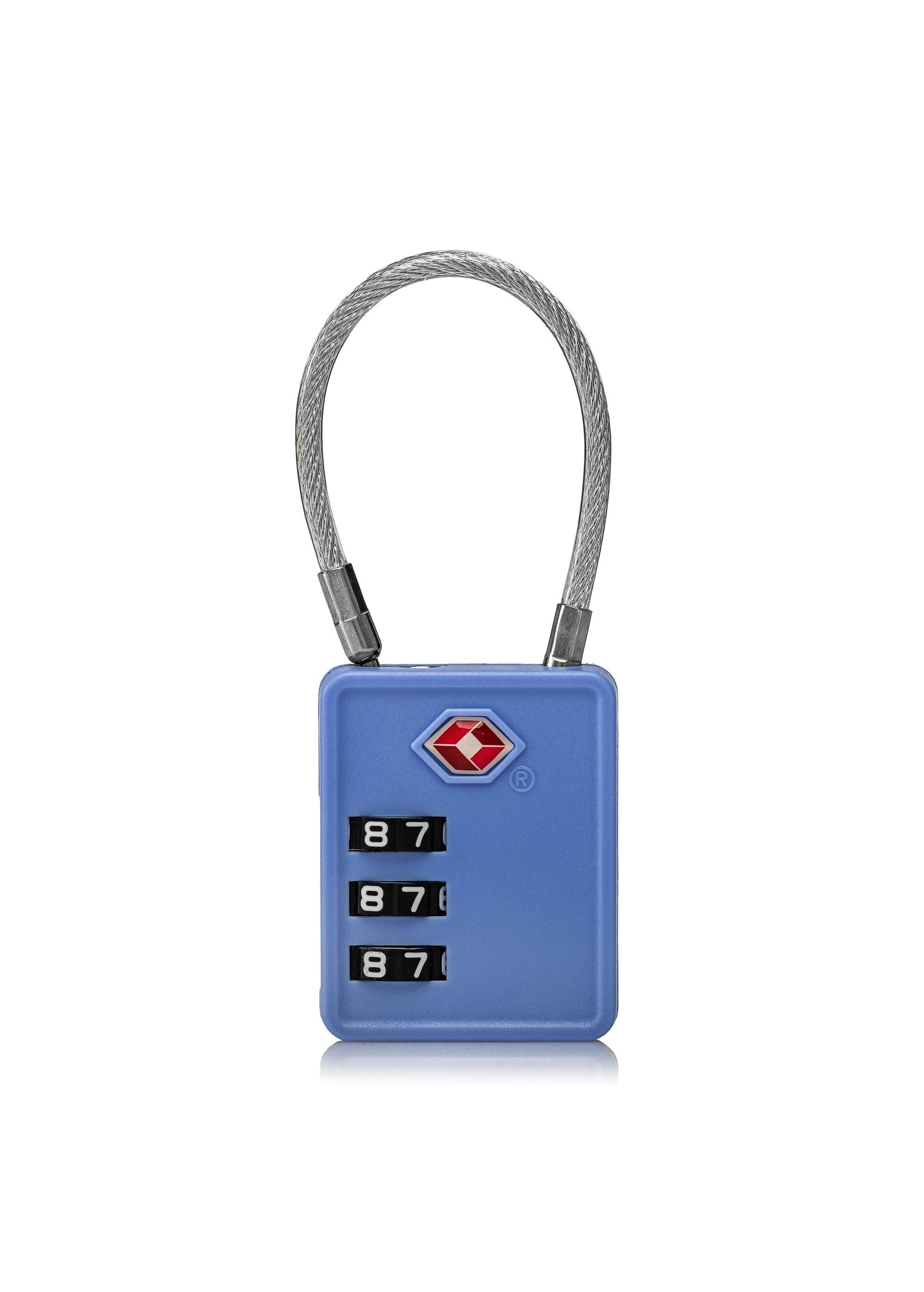 Blue luggage lock AW-005-0014-61(W24)-02