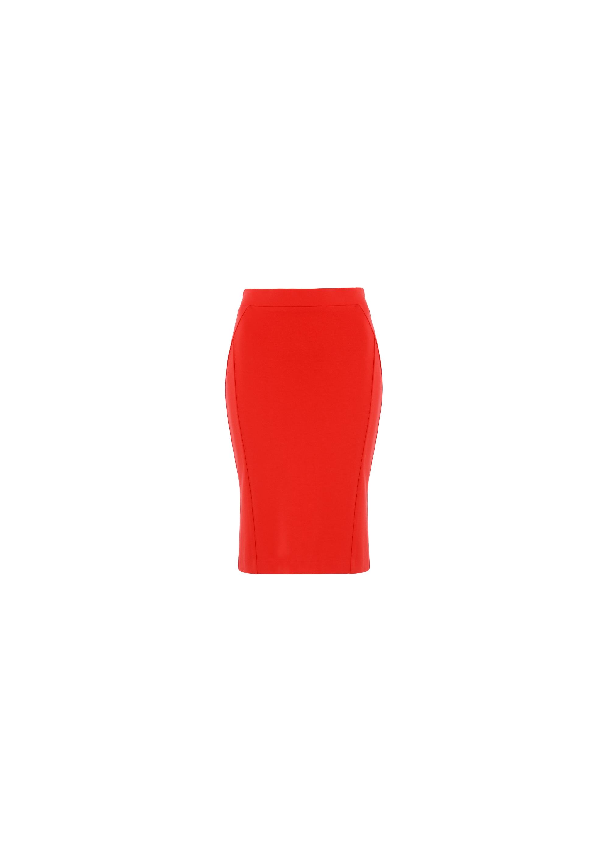 Red pencil skirt SPCDT-0031-42(W21)-02