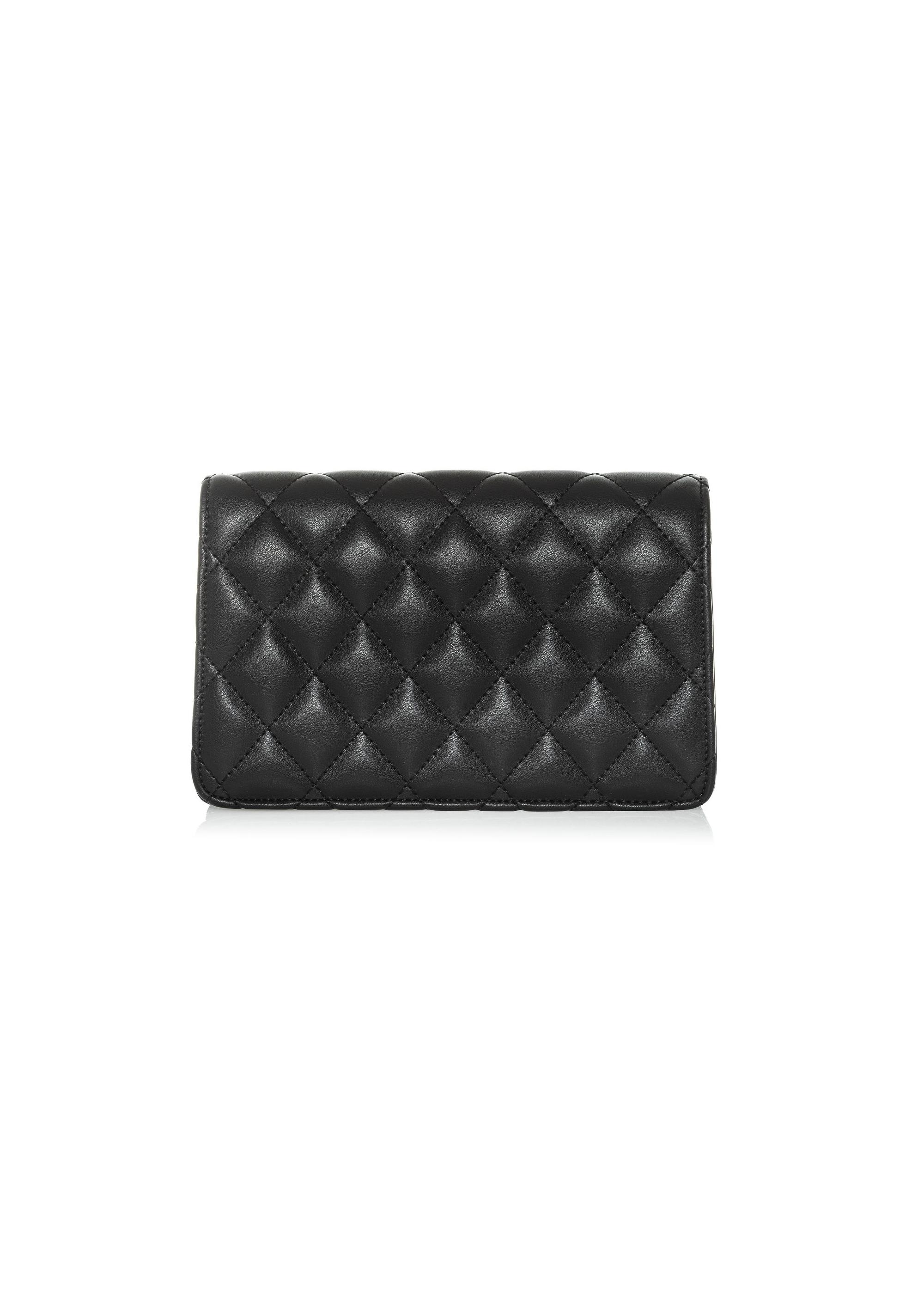 Black small quilted women's handbag TOREC-1033-99(W25)-04