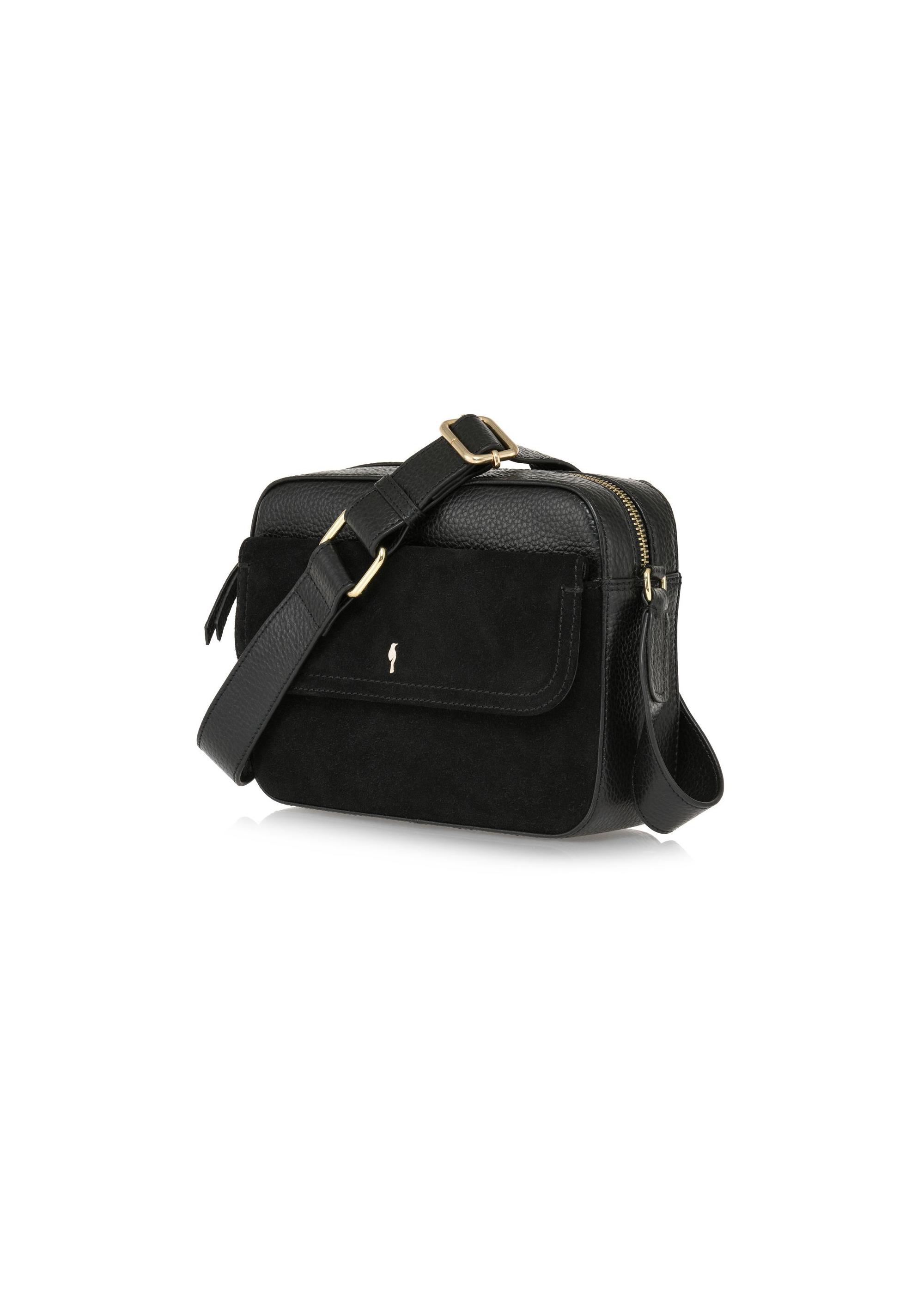 Women's black leather bag TORES-1046-98(Z24)-03