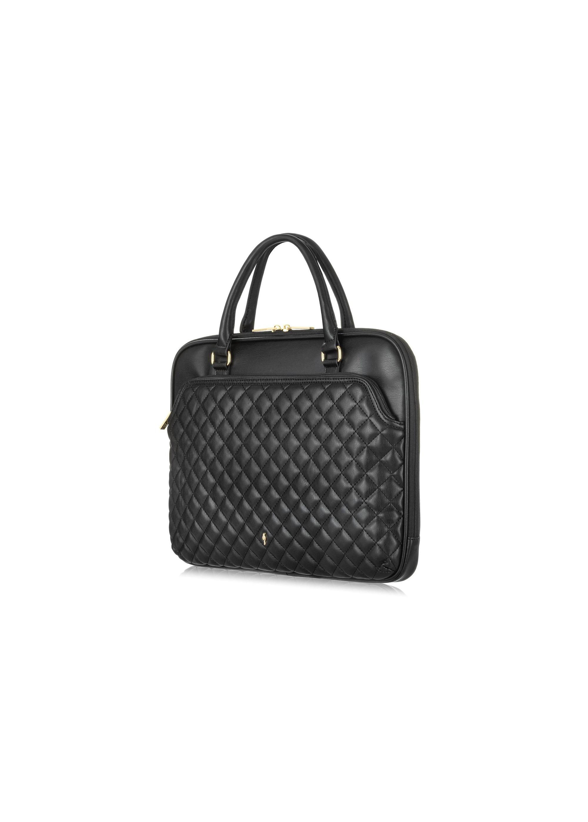 Black Quilted Women's Laptop Bag TOREC-0994-99(Z24)-02