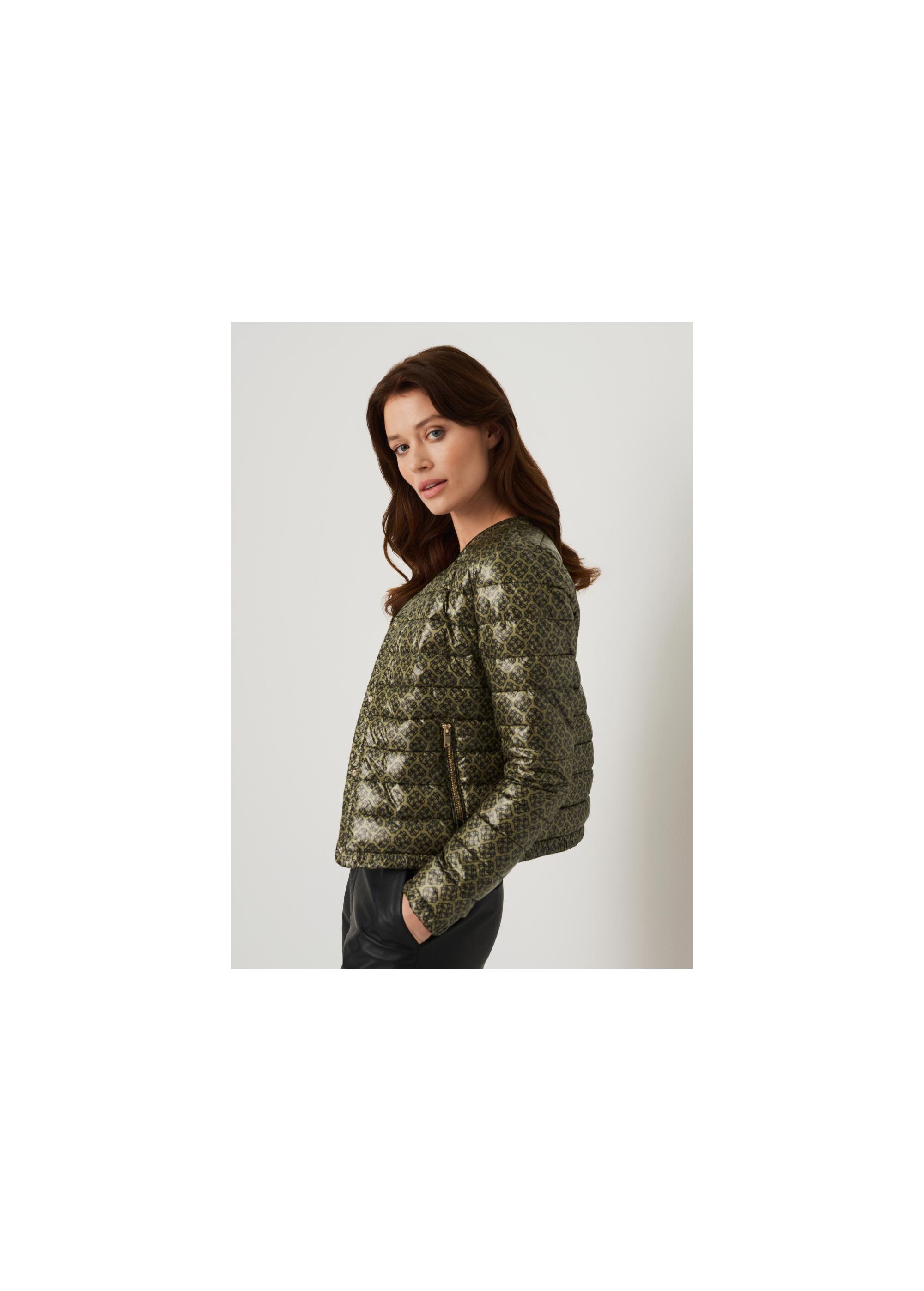 Women's quilted jacket with logo KURDT-0346-57(W22)-06