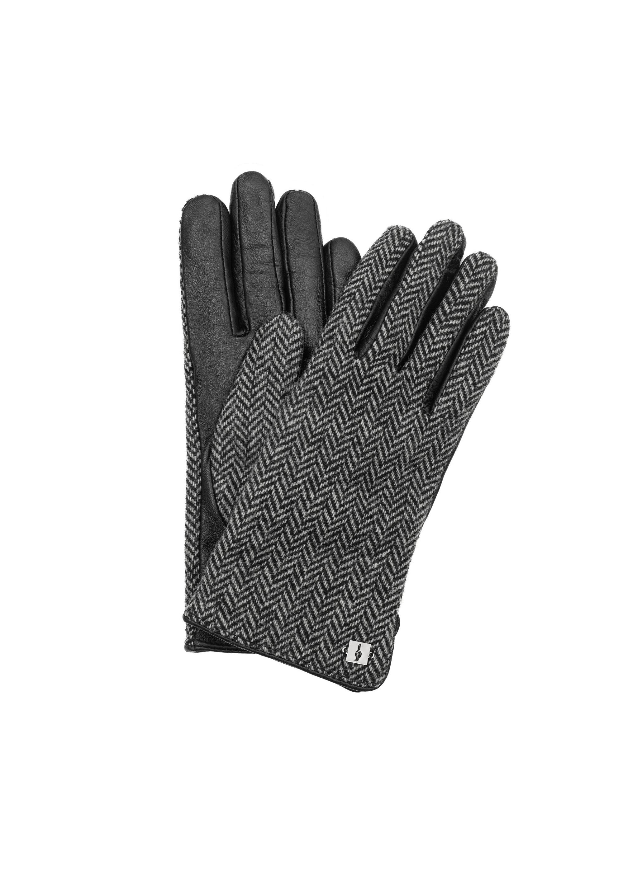 Women's winter gloves herringbone REKDT-0031-98(Z24)-01