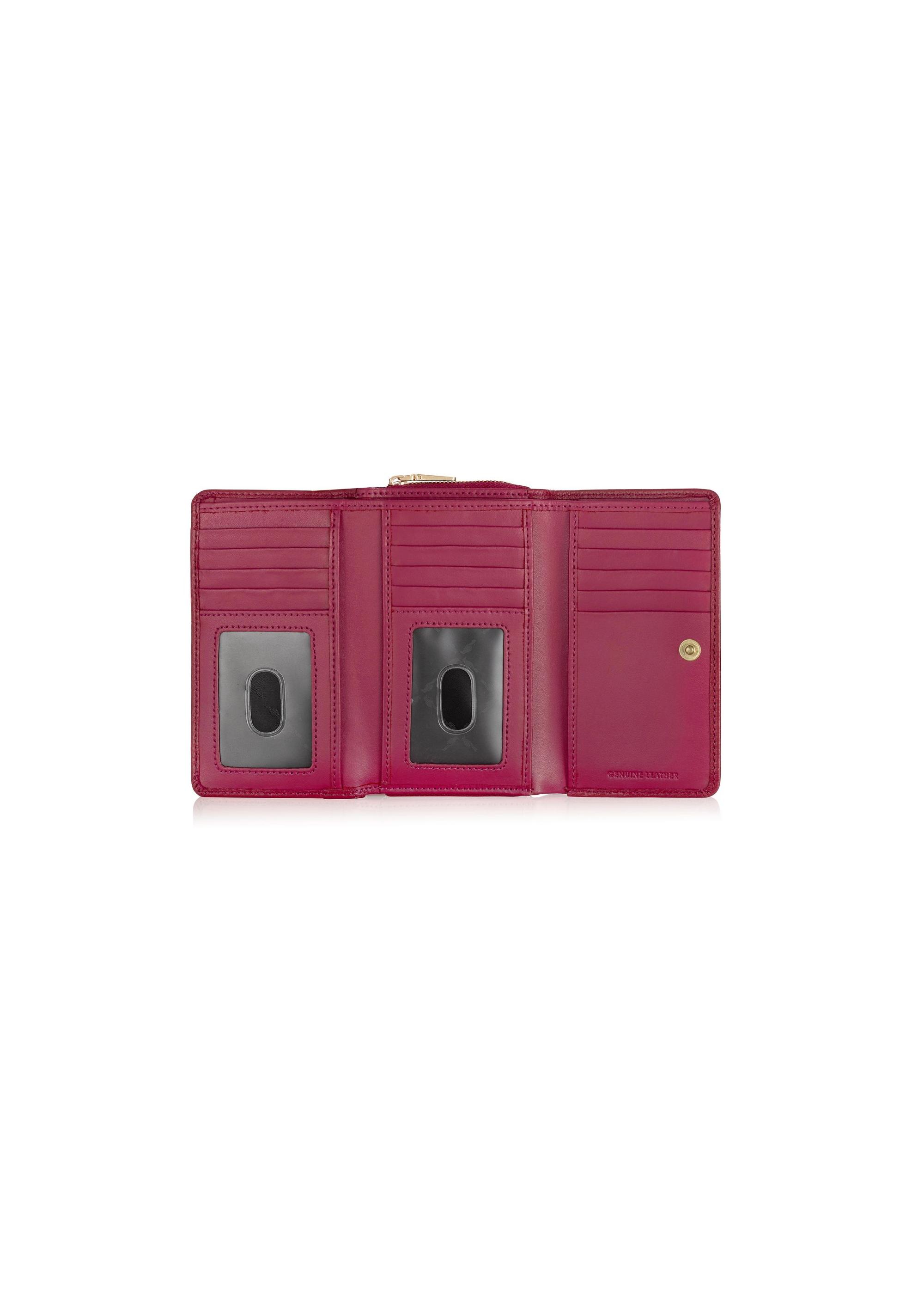 Large pink leather women's wallet PORES-0801B-34(W24)-06