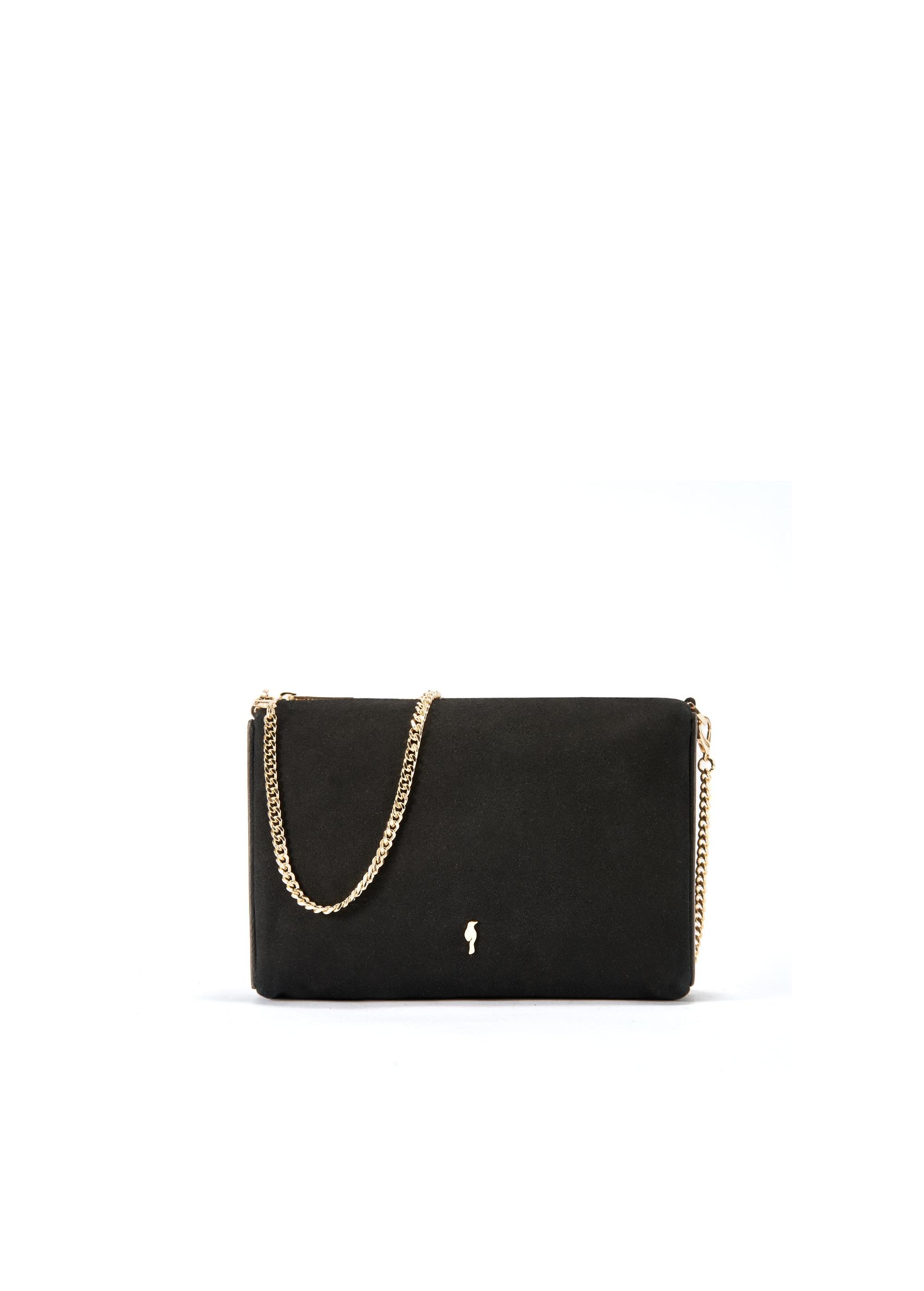 Leather black handbag on chain TORES-1098-99(W25)-01