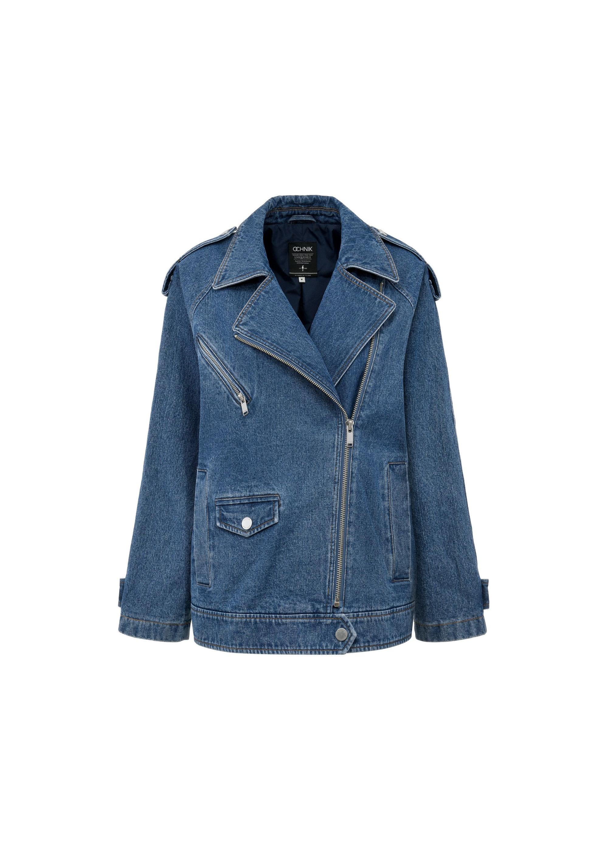 Oversized women's denim jacket KURDT-0568-69(W25)