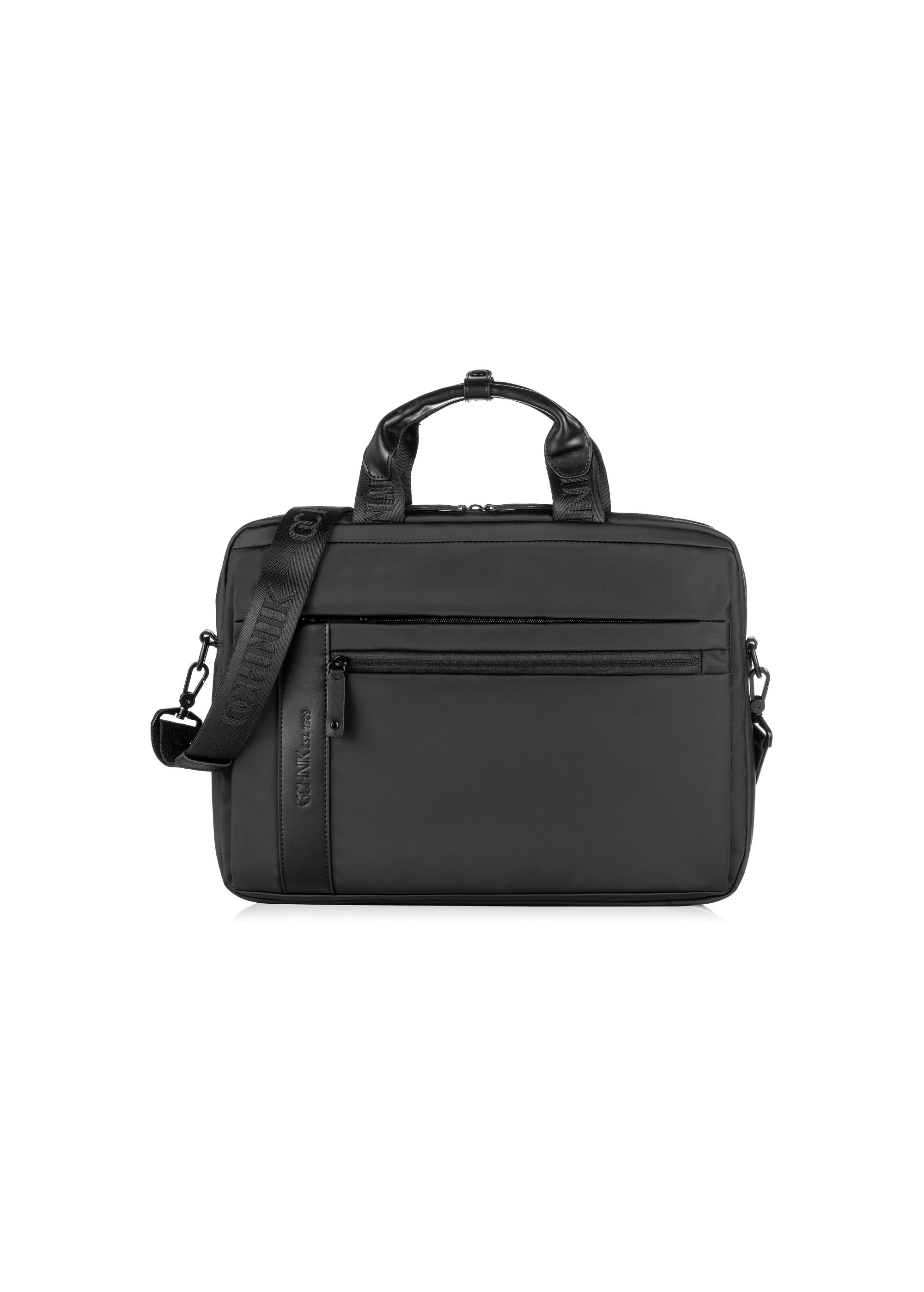 Black men's bag with handle TORMN-0203A-99(W23)-01