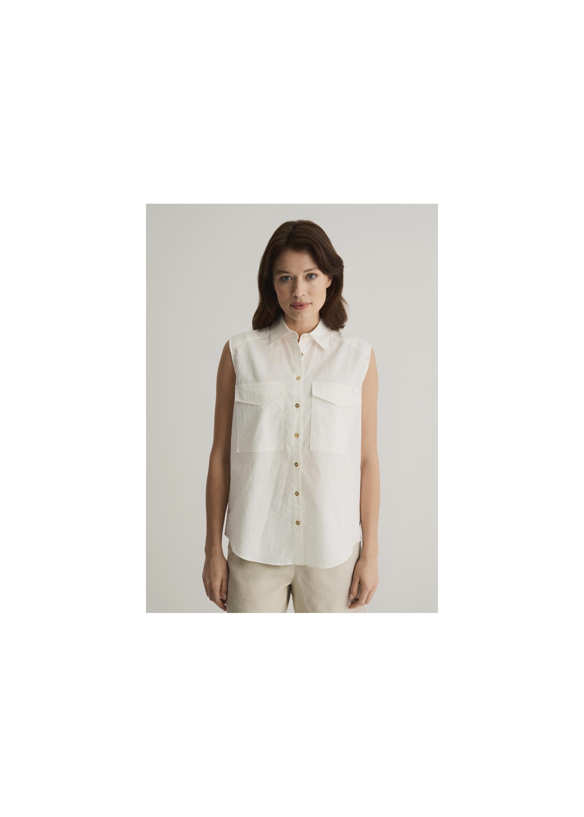 Women's sleeveless shirt BLUDT-0137-11(W22)-01