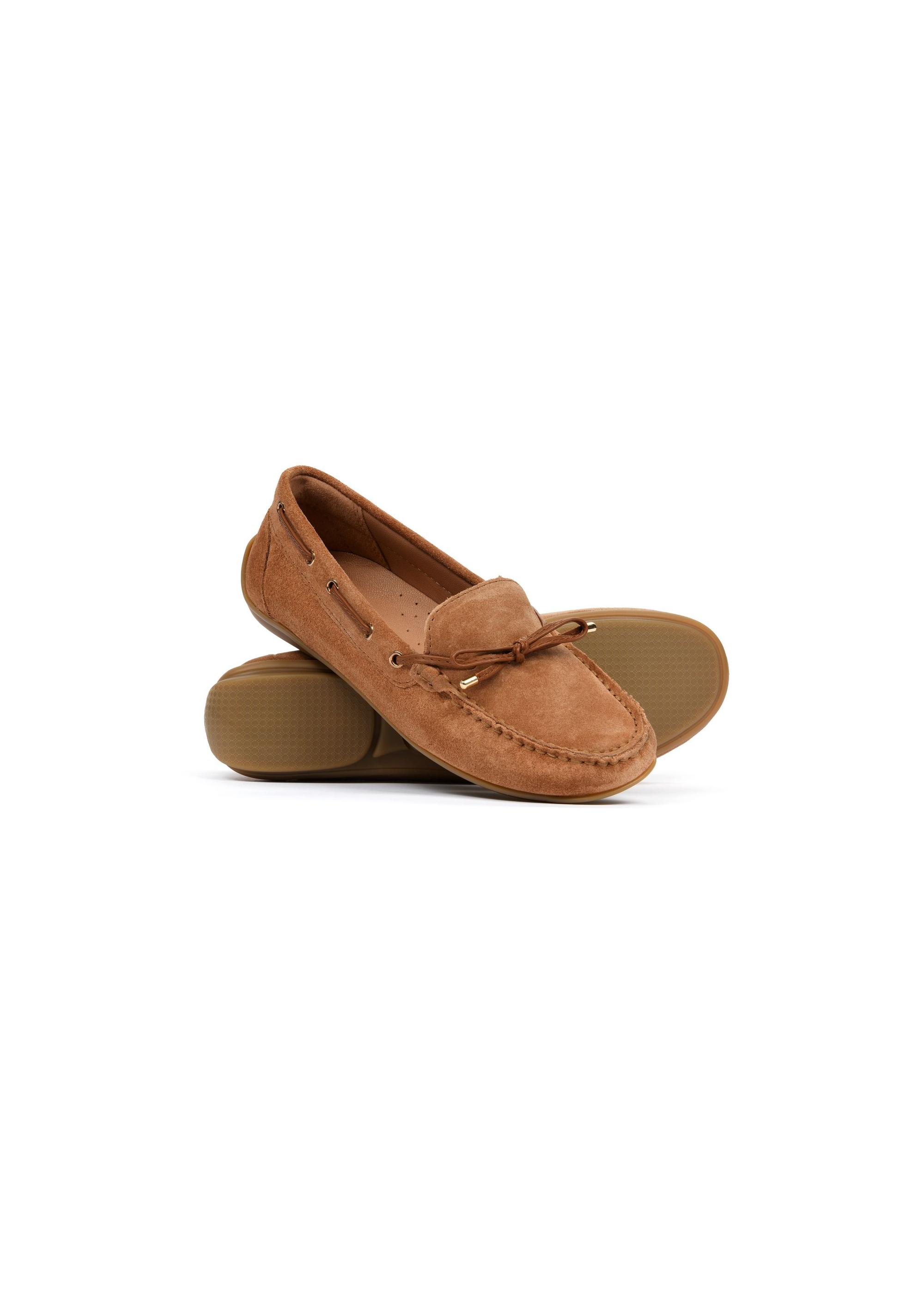 Brown women's loafers BUTYD-1053A-24(W25)-05