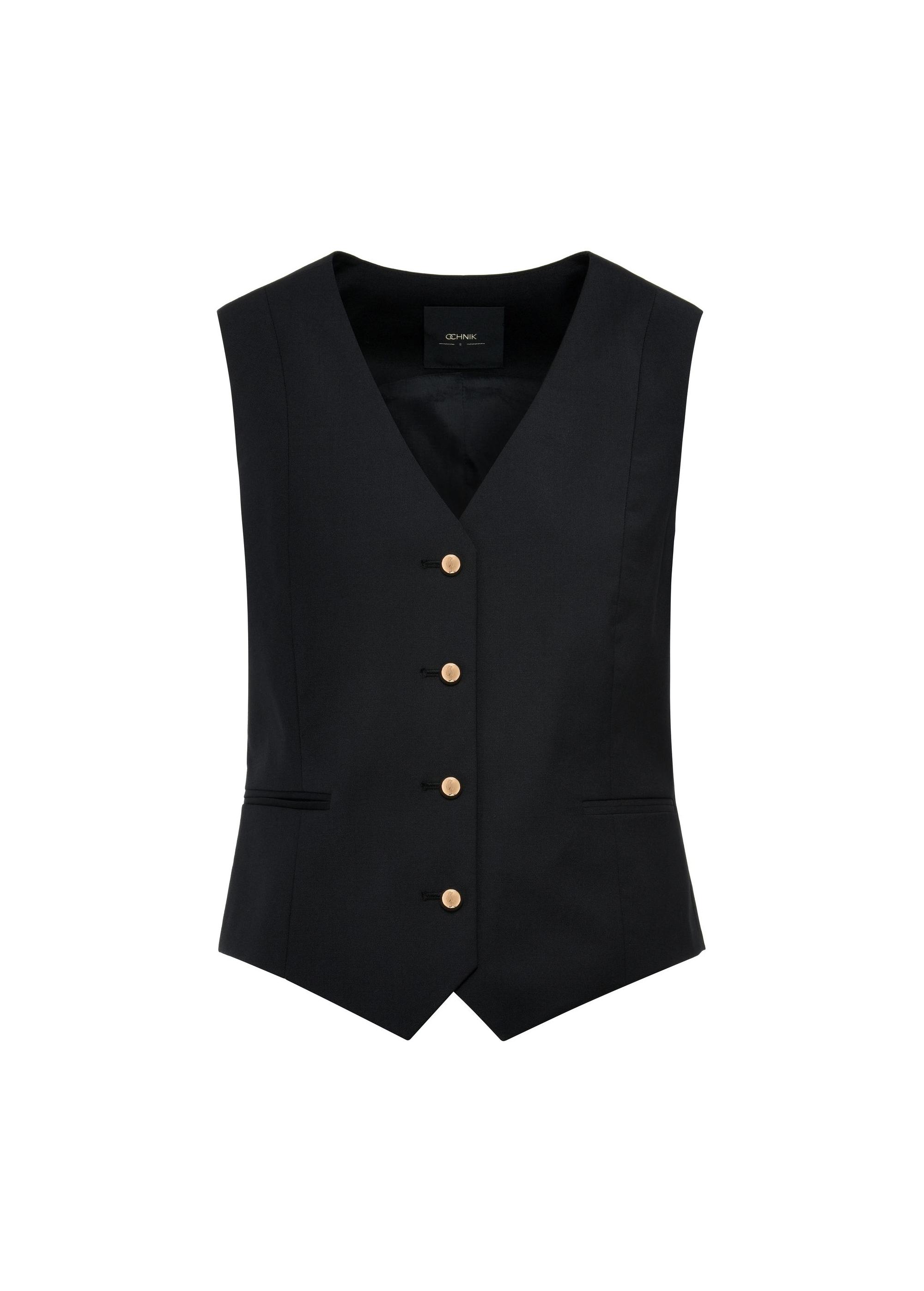 Black women's vest KAMDT-0030-99(W25)-01