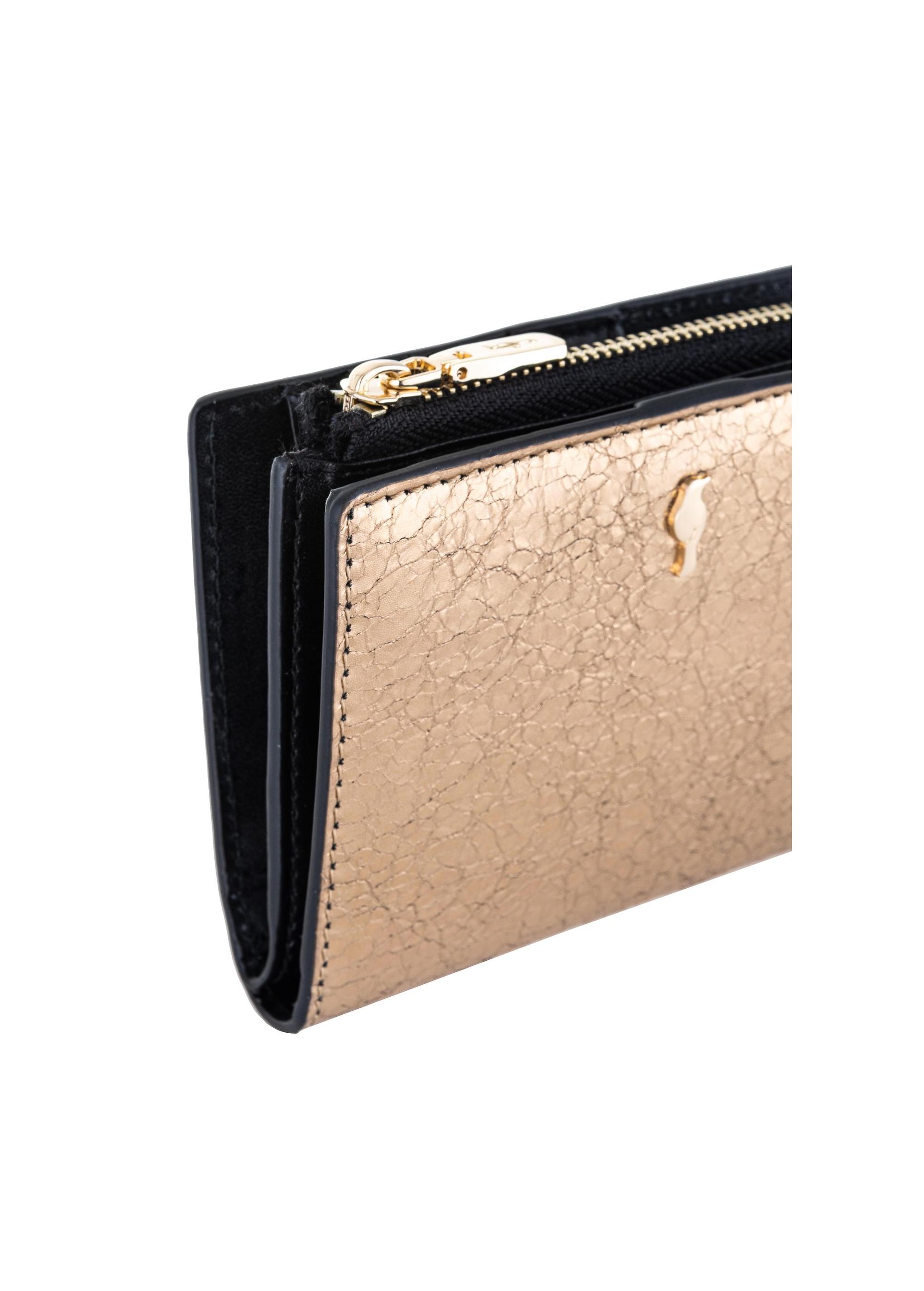 Women's small gold wallet PORES-0842-28(W23)-07