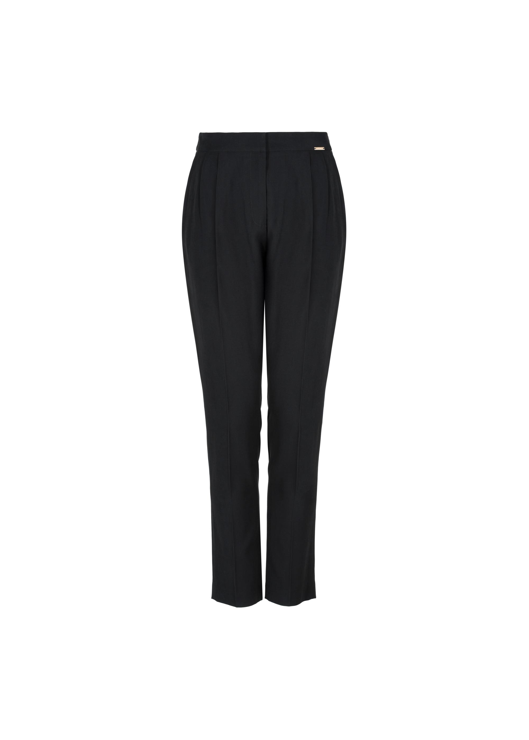 Black women's tailored pants SPODT-0091-99(W24)-05