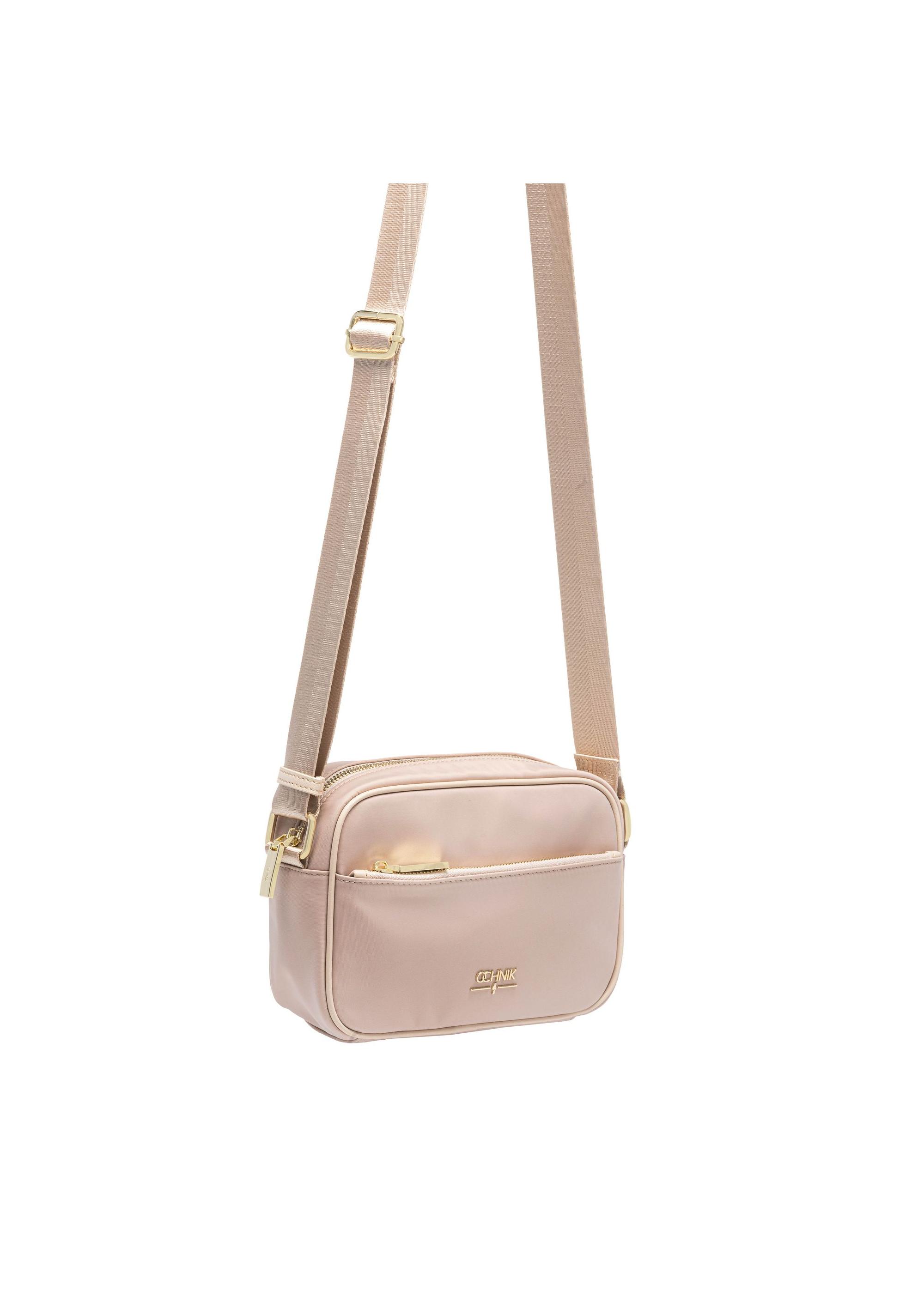 Light pink nylon women's messenger bag TOREN-0309-34(W25)-07