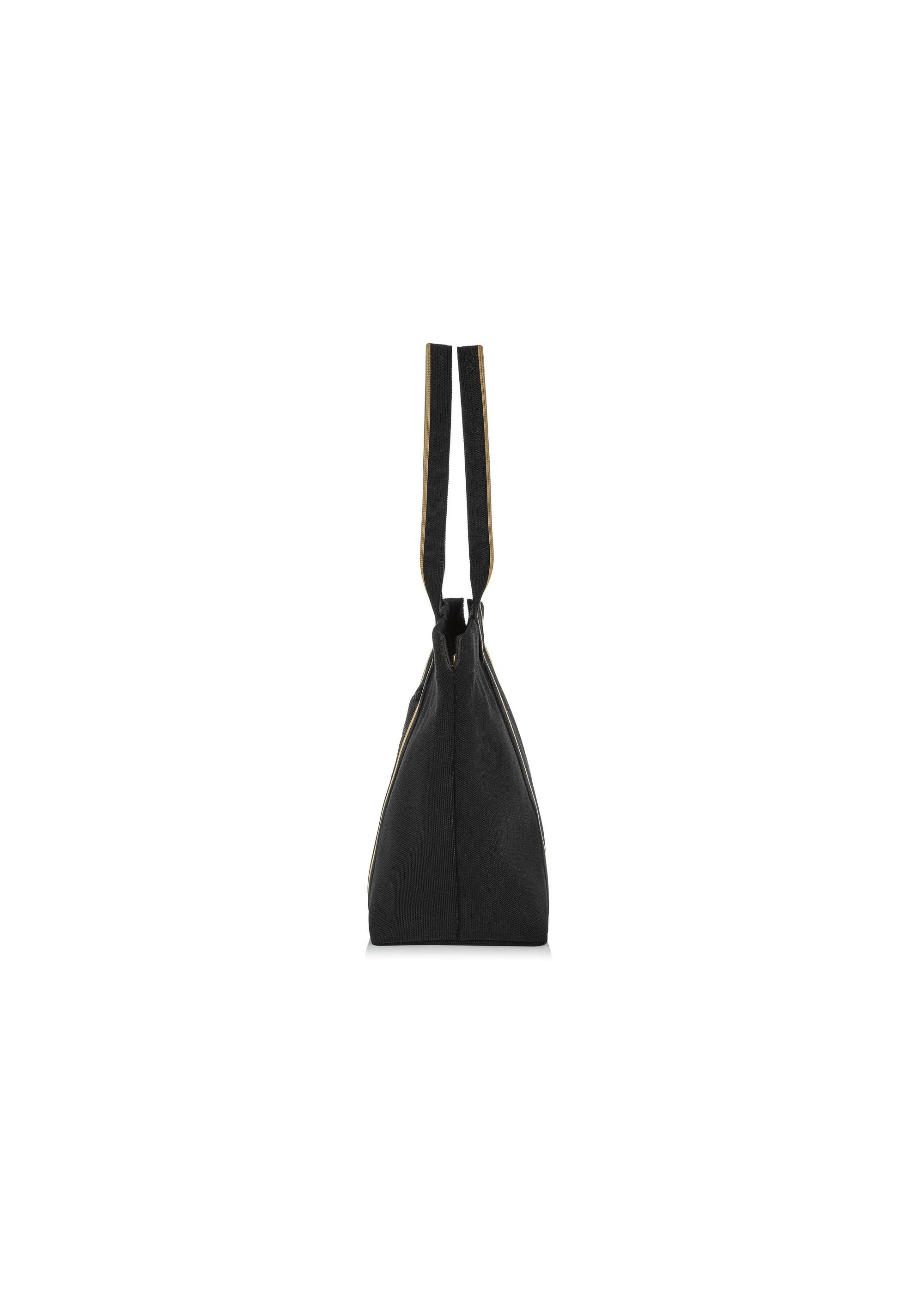 Black women's shopper bag TOREN-0311-99(W25)-03