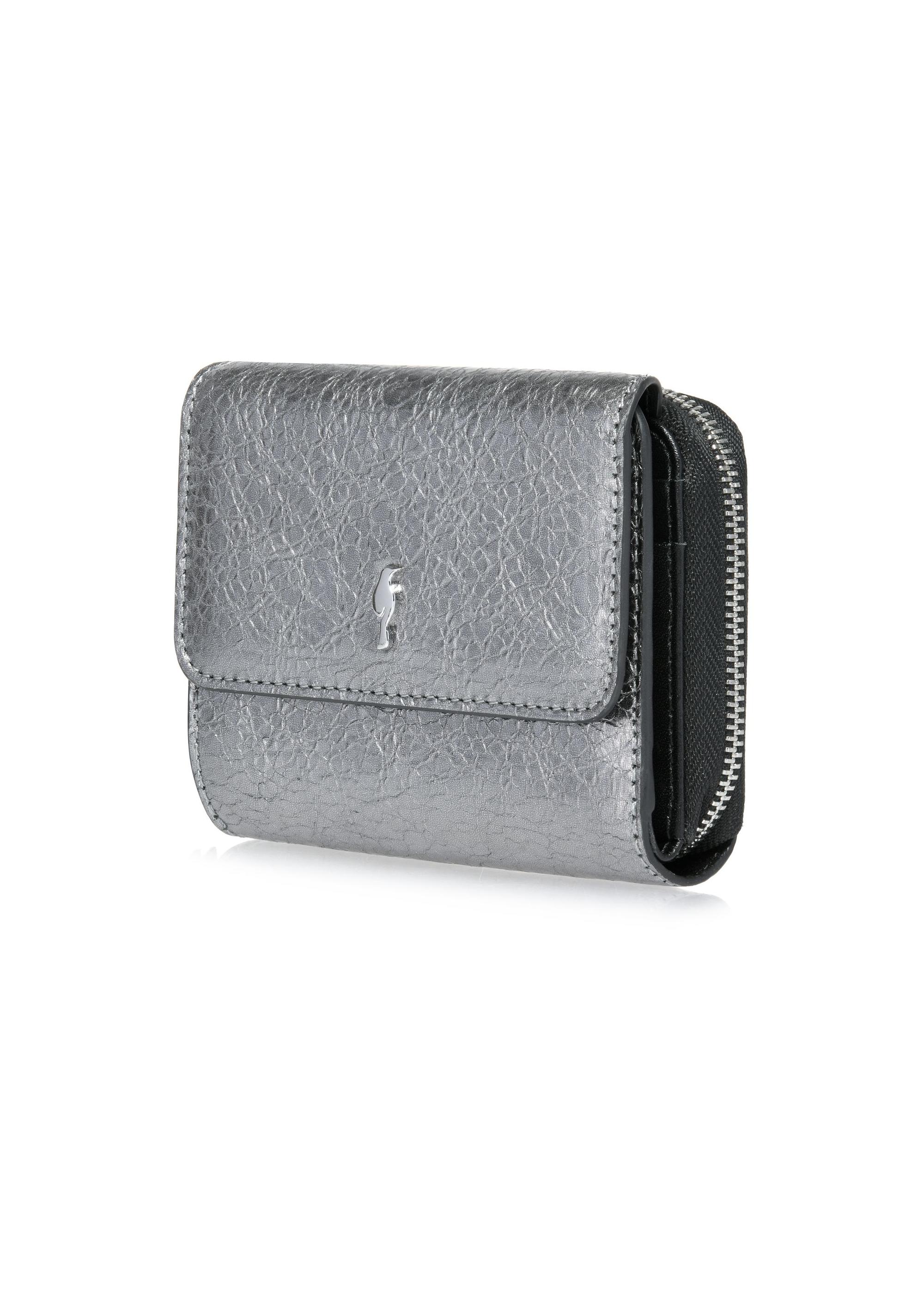 Silver small leather women's wallet PORES-0934-95(Z24)-04