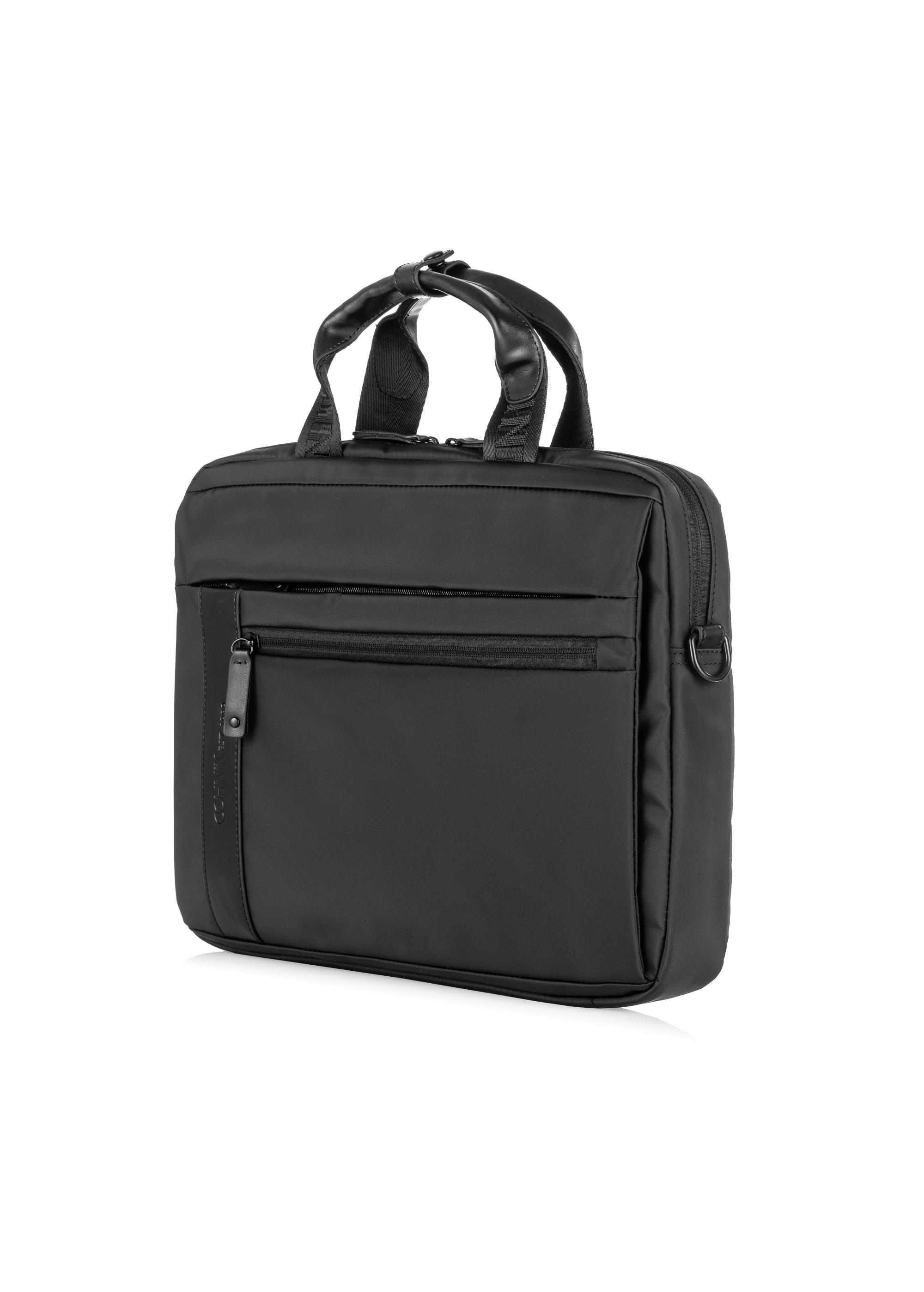 Black men's bag with handle TORMN-0203A-99(W23)-02