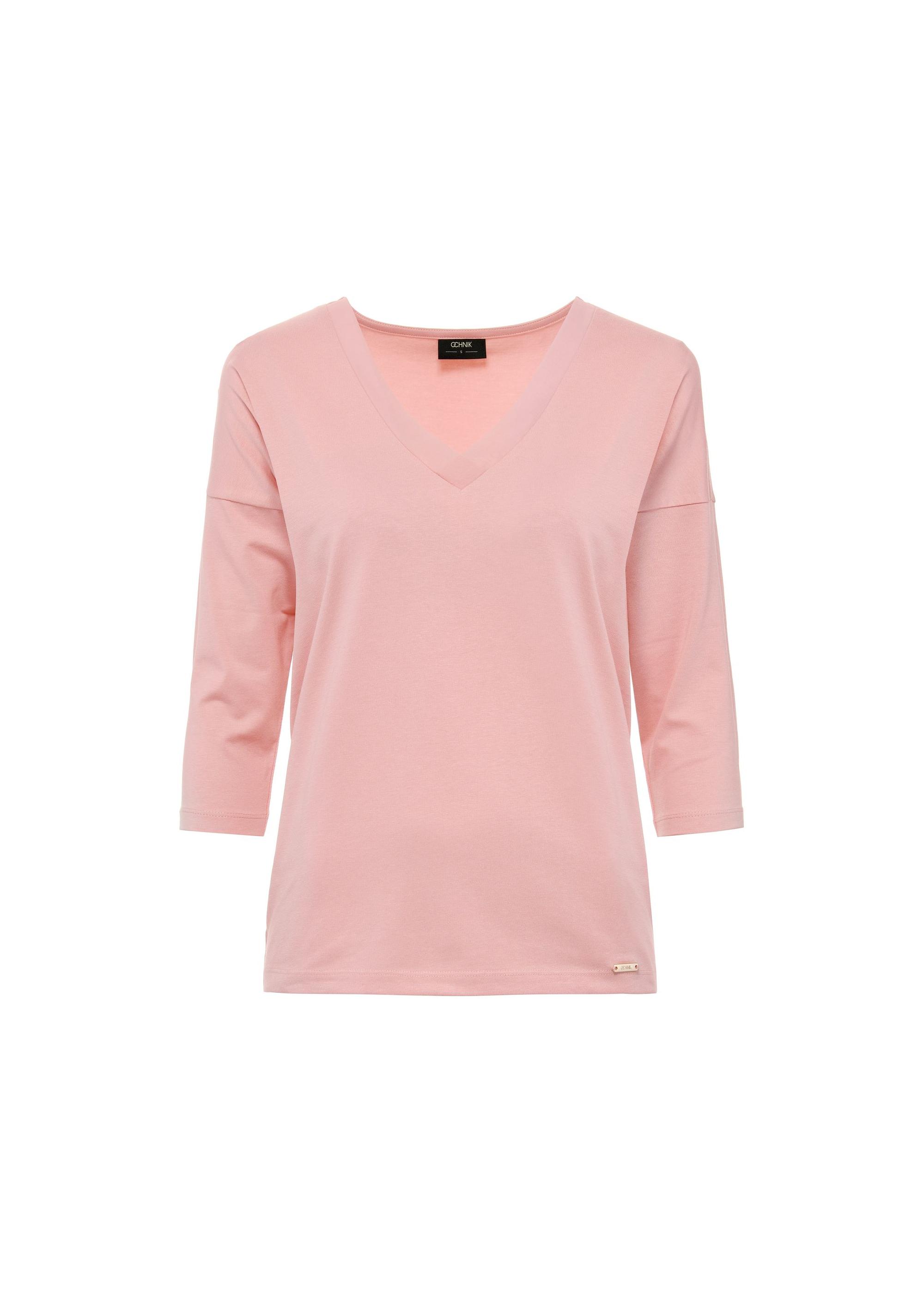 Pink women's blouse BLUDT-0156-31(W25)-04