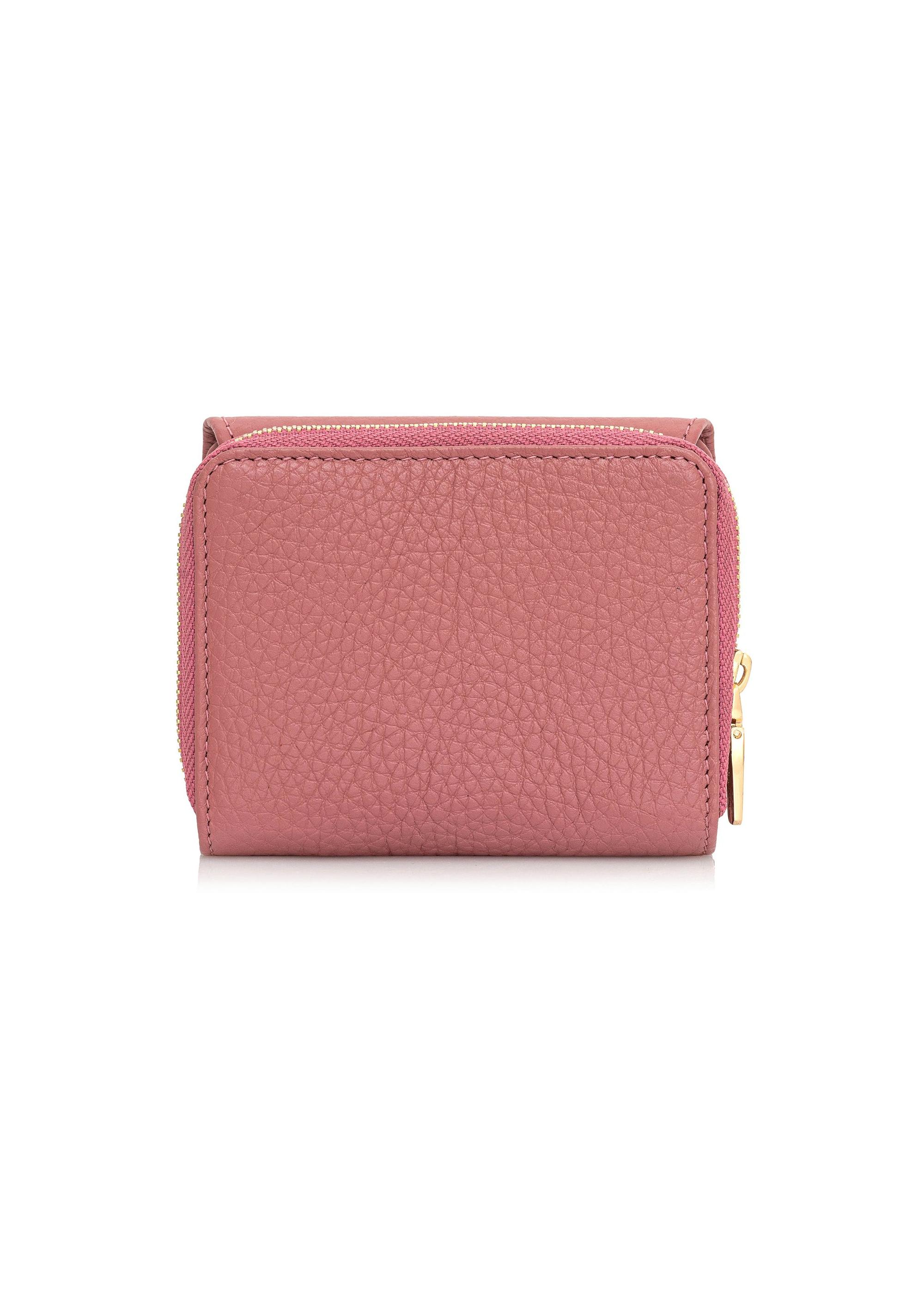 Small pink leather women's wallet PORES-0802E-31(Z24)-6