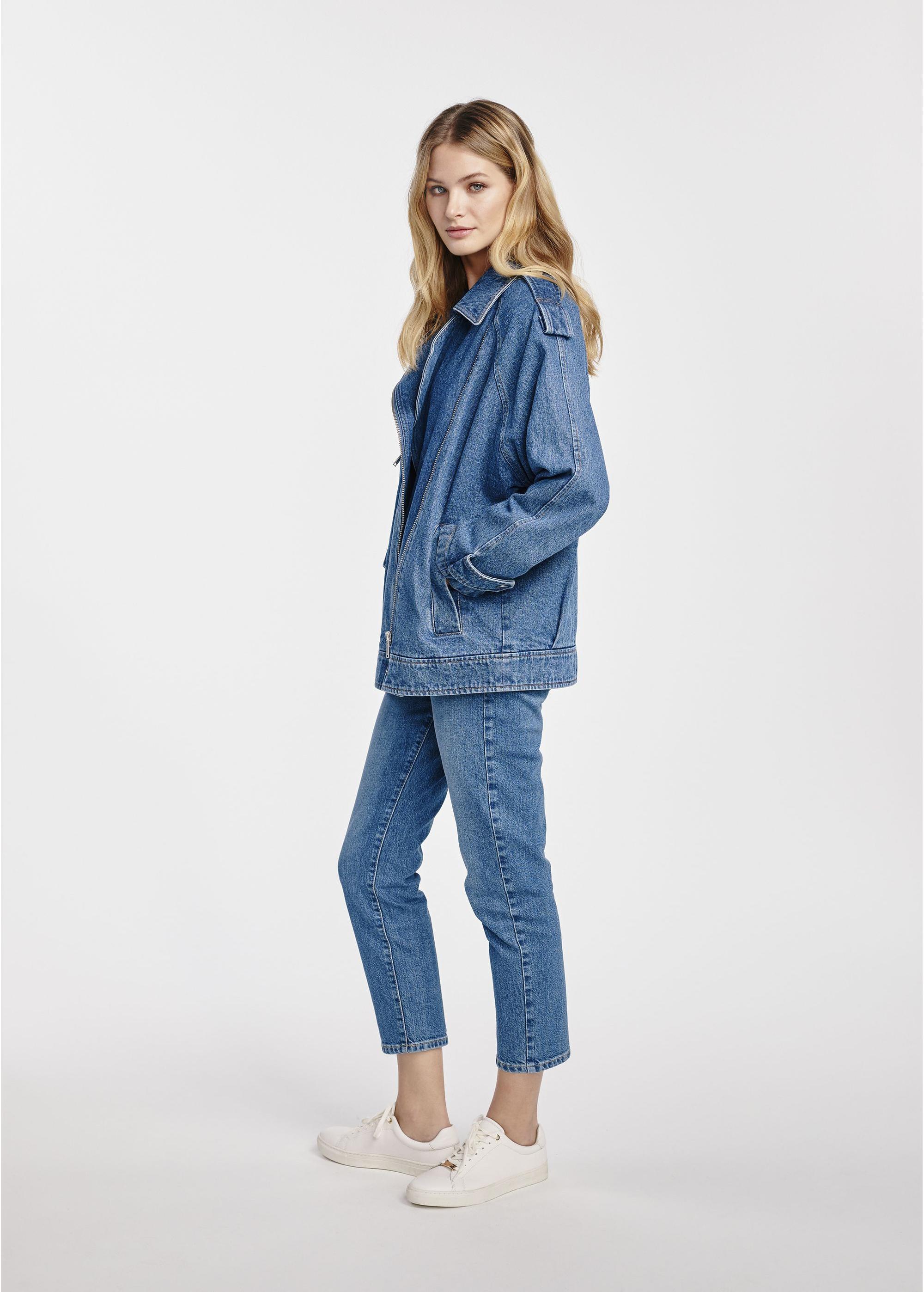 Oversized denim jacket for women KURDT-0568-69(W25)-06