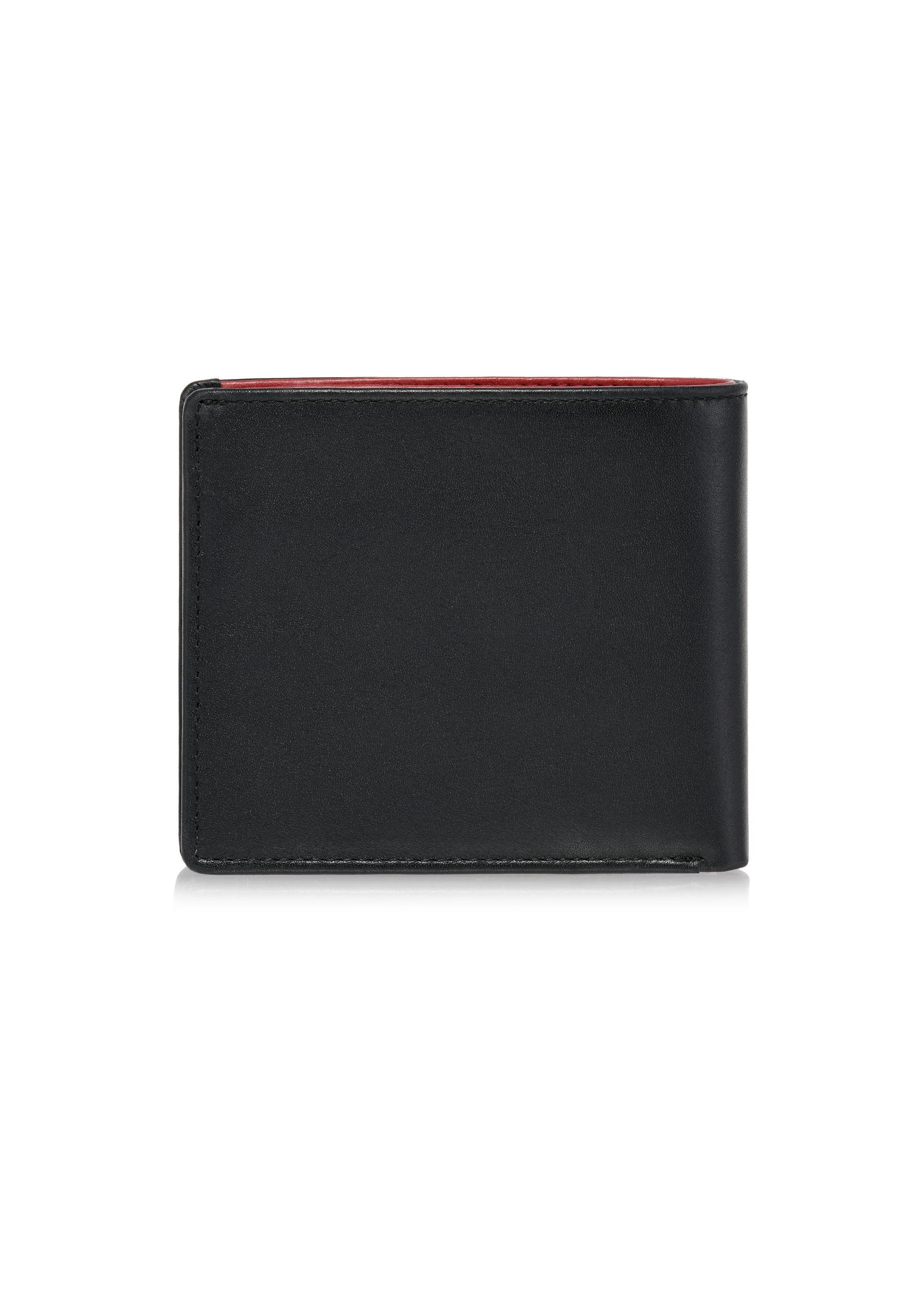 Black men's leather wallet PORMS-0628-98(Z24)-03