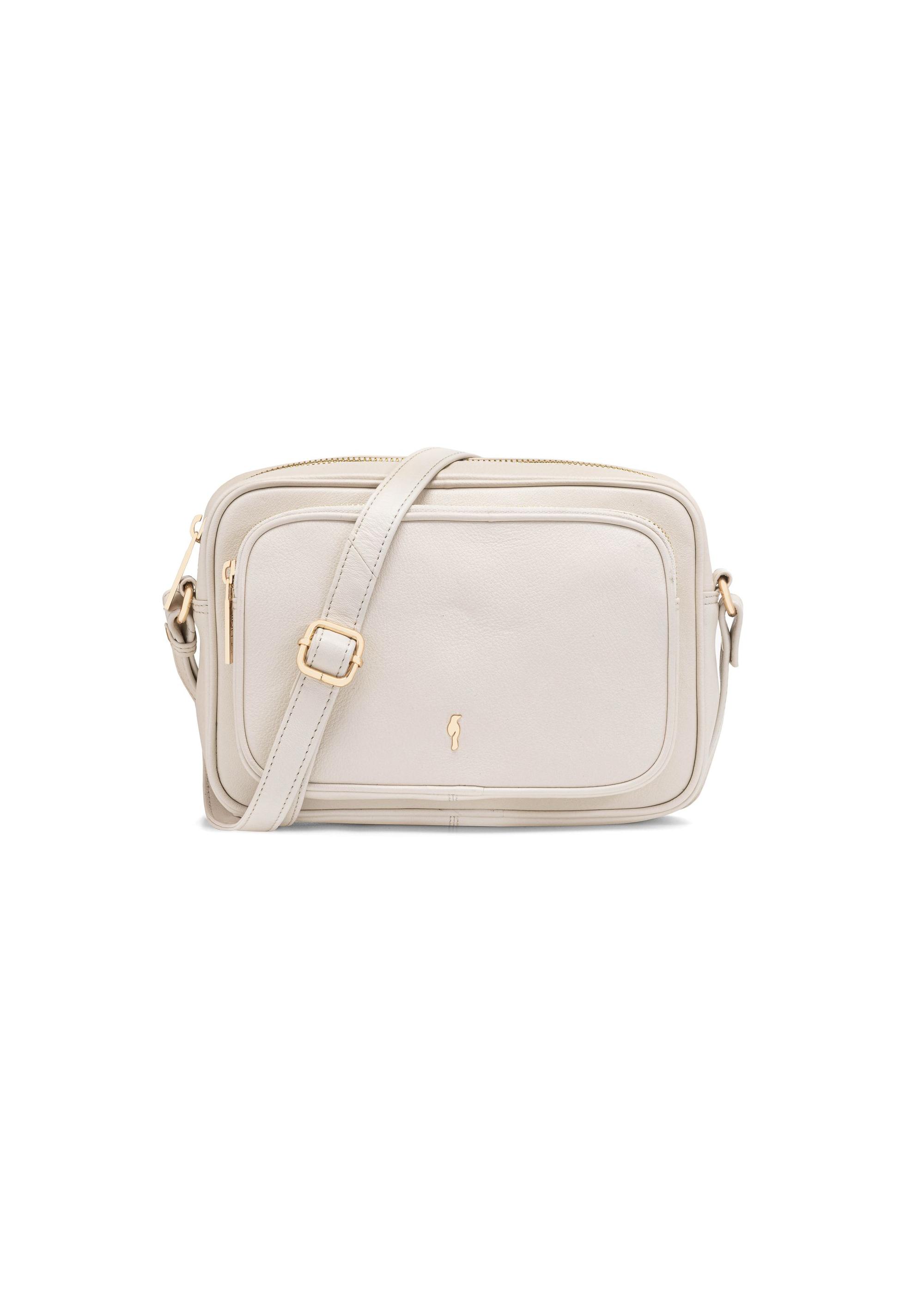 Cream leather women's handbag TORES-1088-12(W25)-01