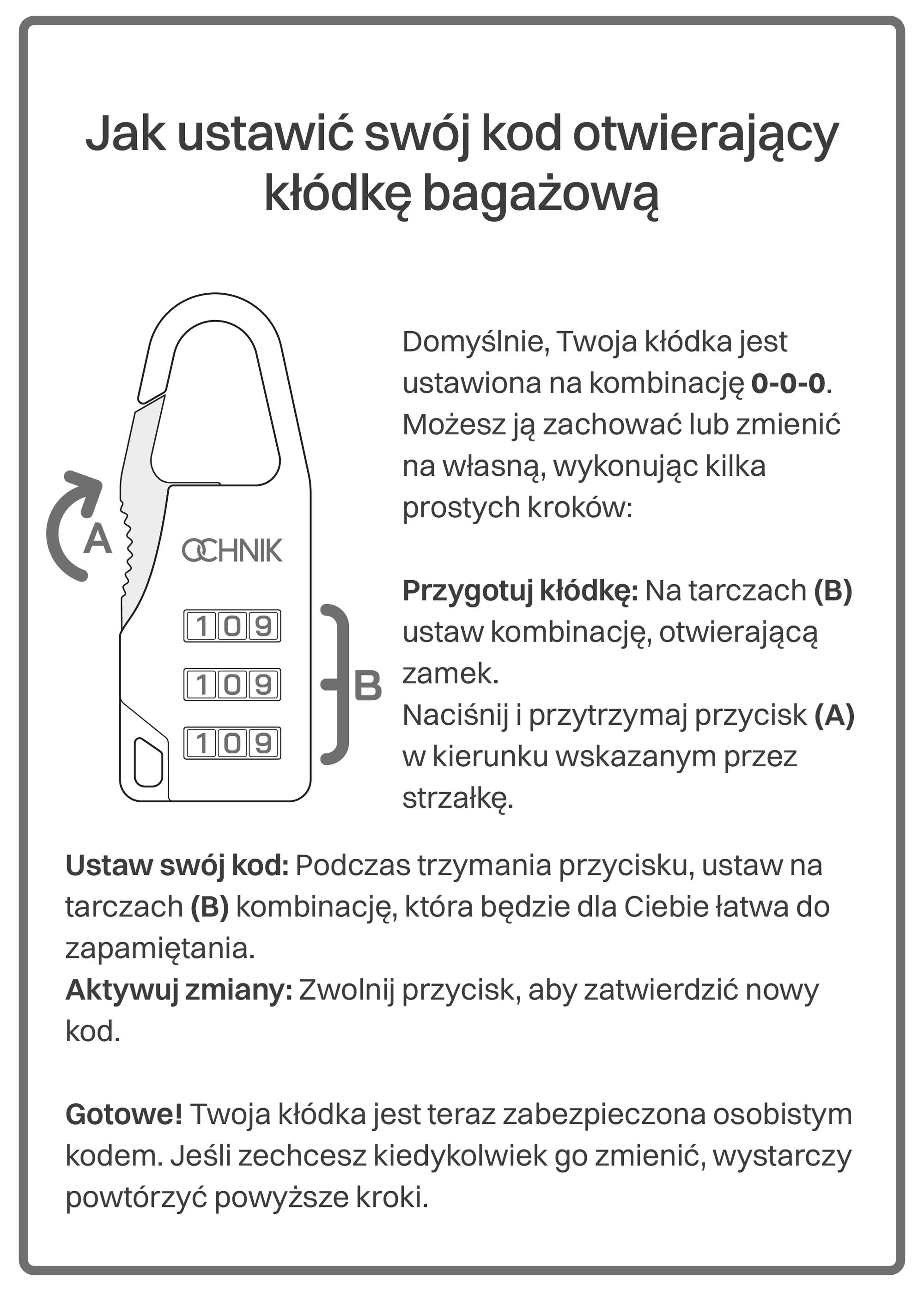 Silver luggage lock AW-004-0012-92(W24)-03