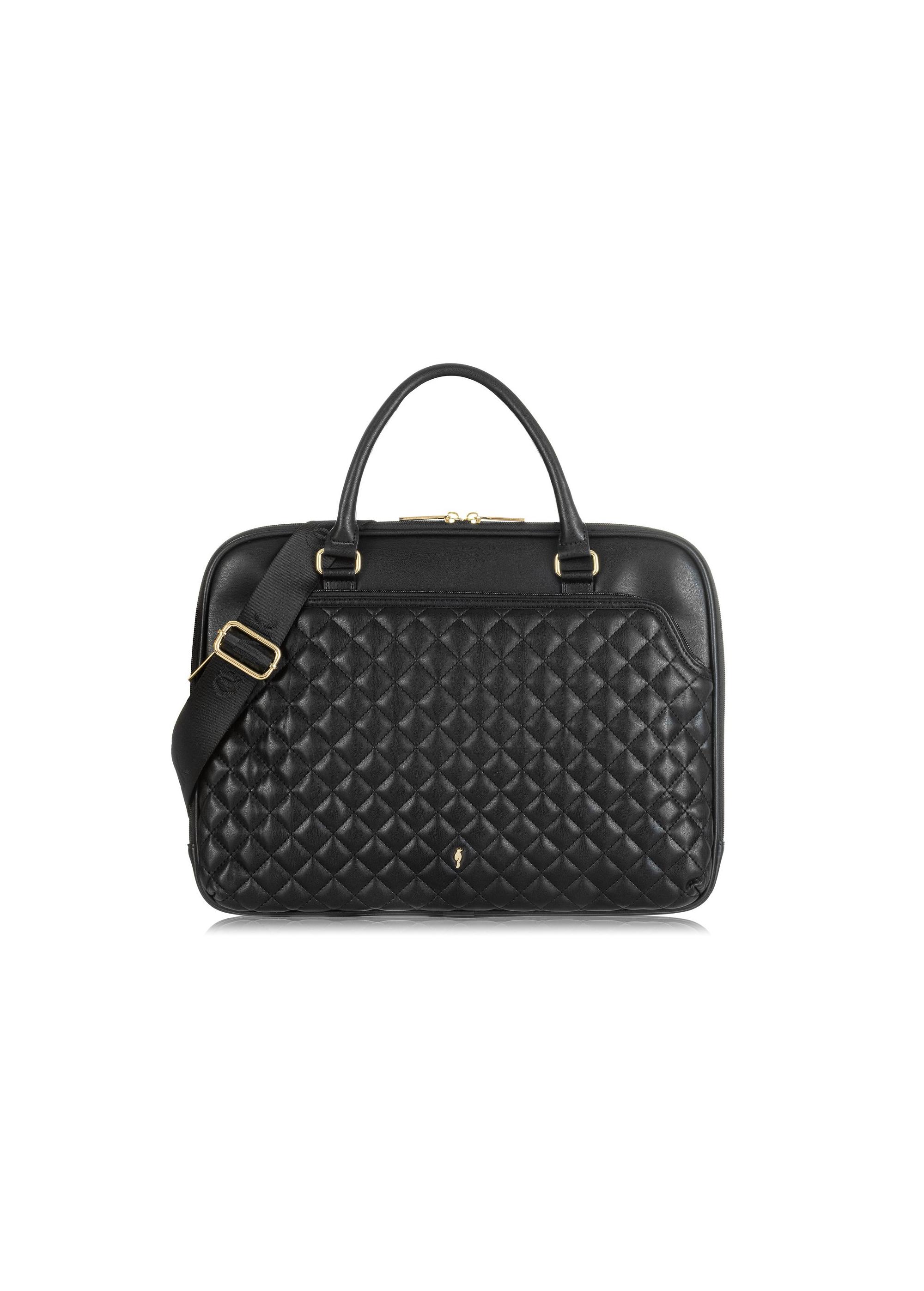 Black Quilted Women's Laptop Bag TOREC-0994-99(Z24)-01