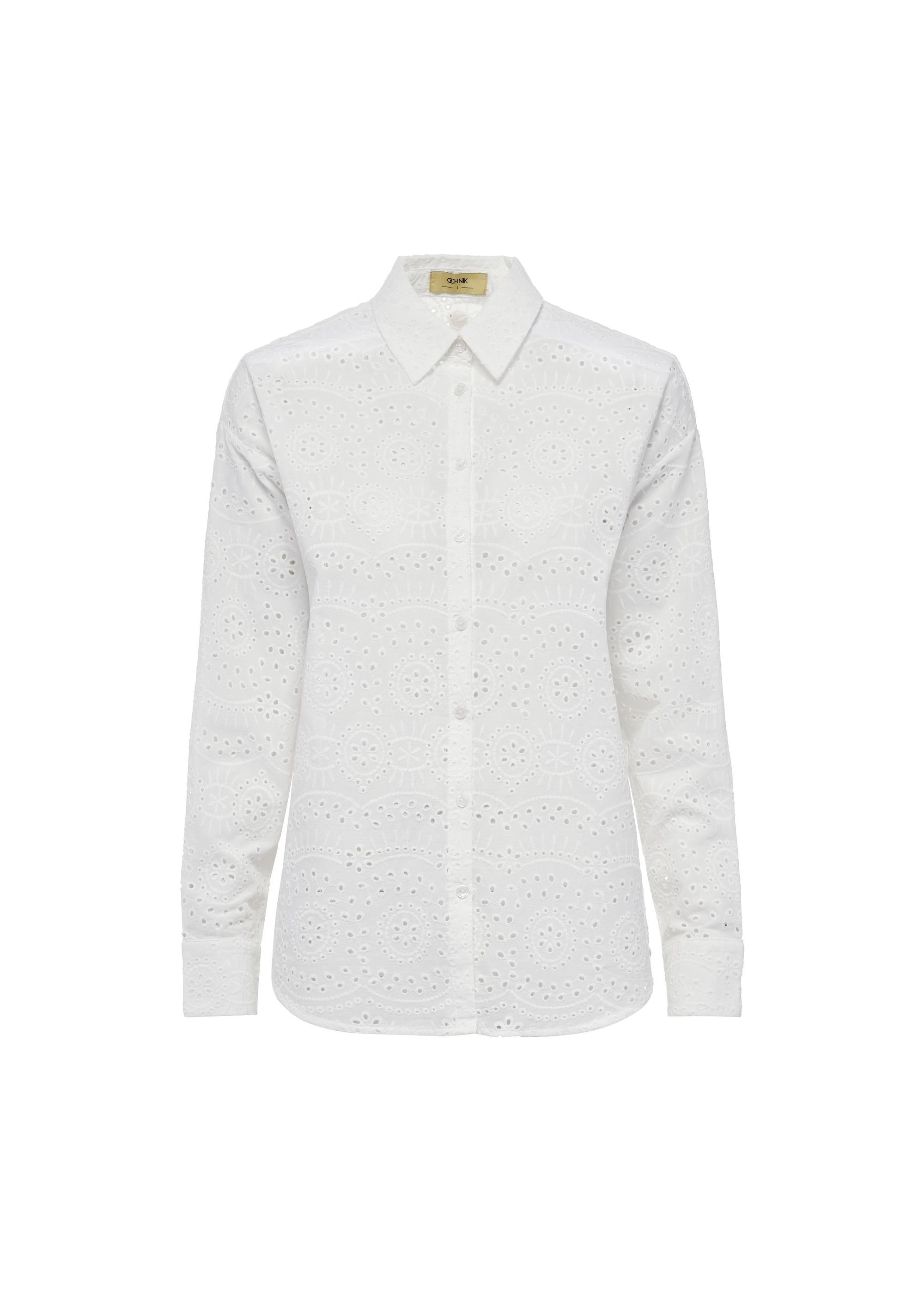 White embroidered shirt KOSDT-0167-12(W25)-04