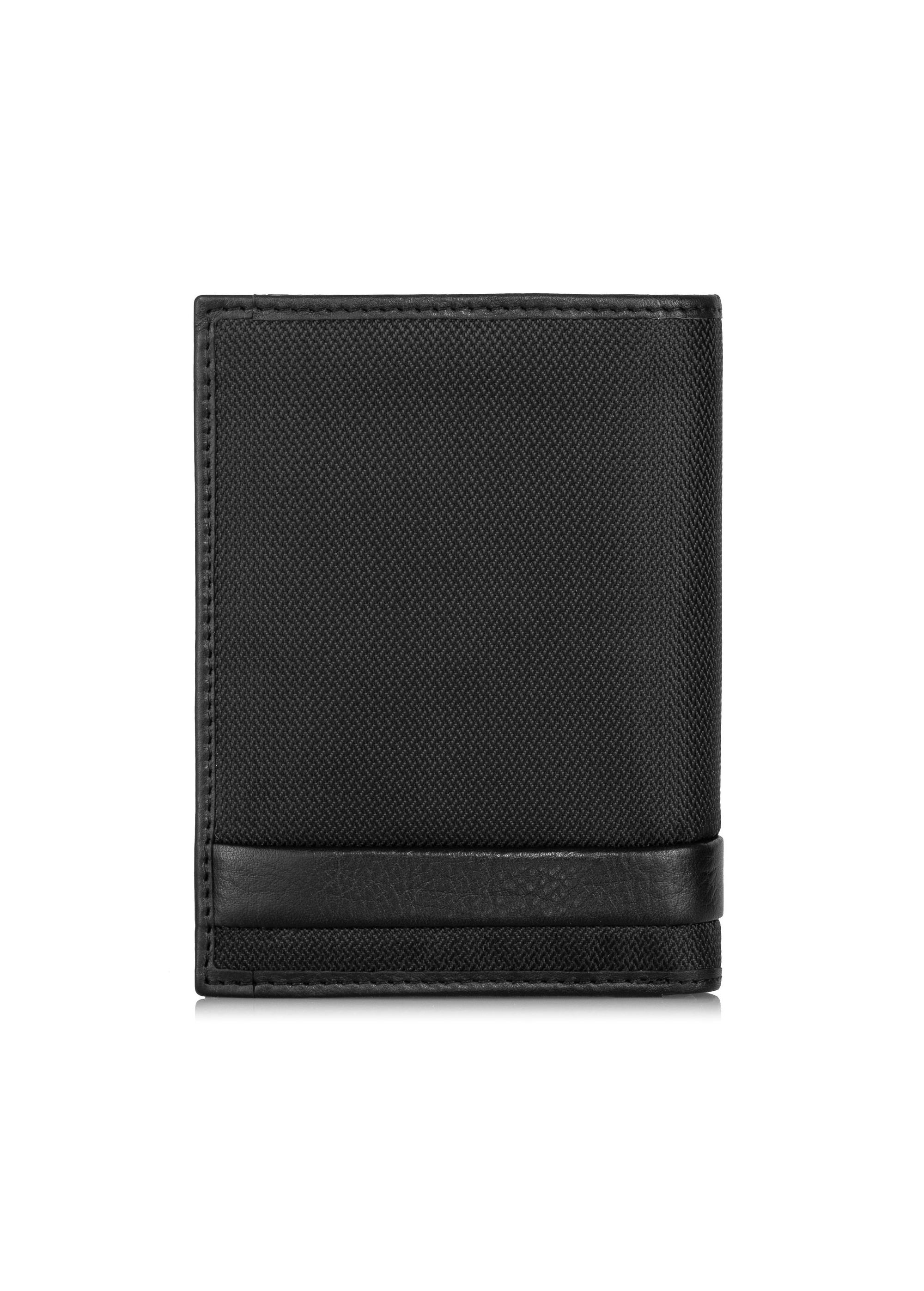 Black folding men's wallet PORMN-0019-99(Z23)-02