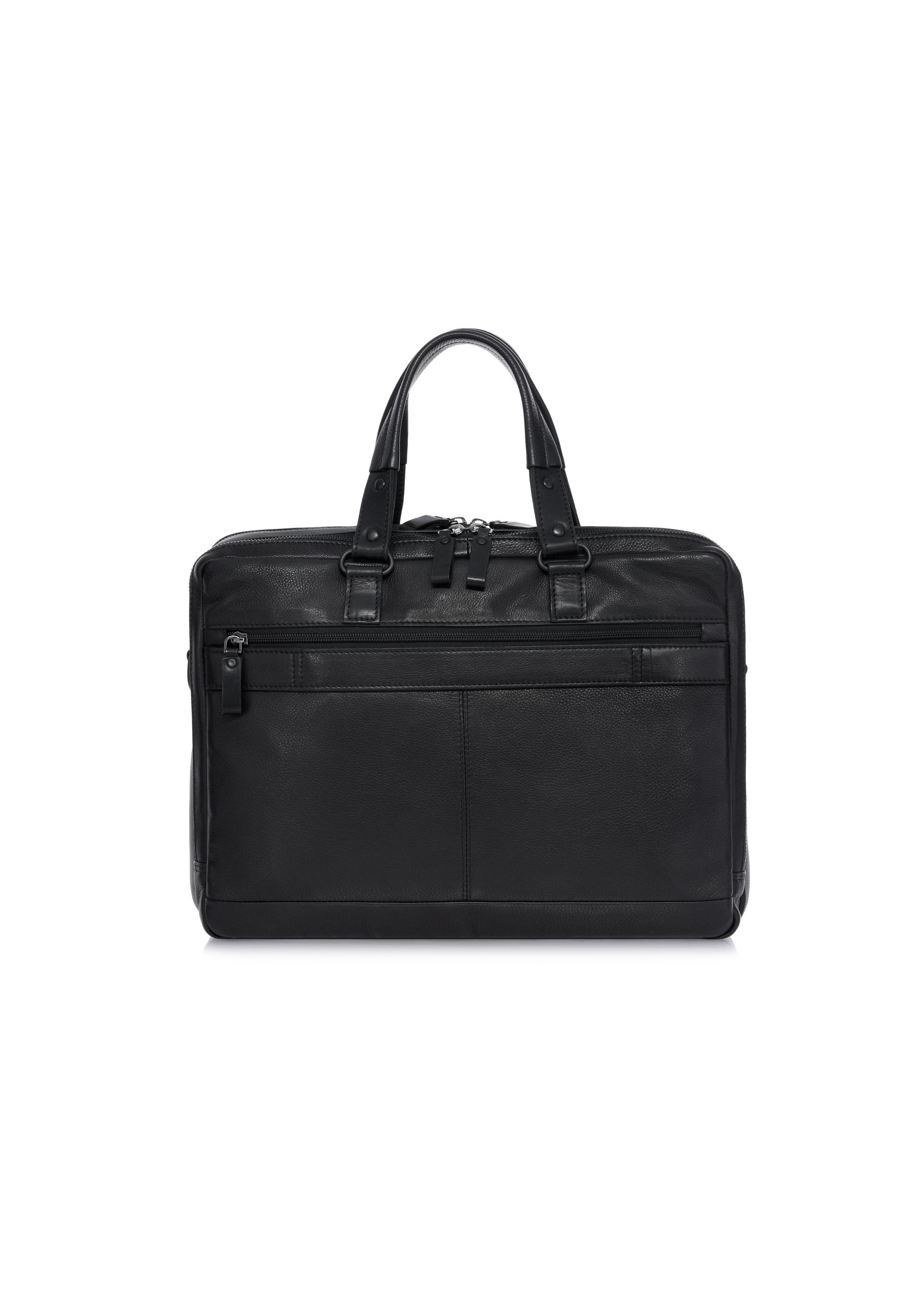 Large black leather briefcase for men TORMS-0416-99(W24)-03