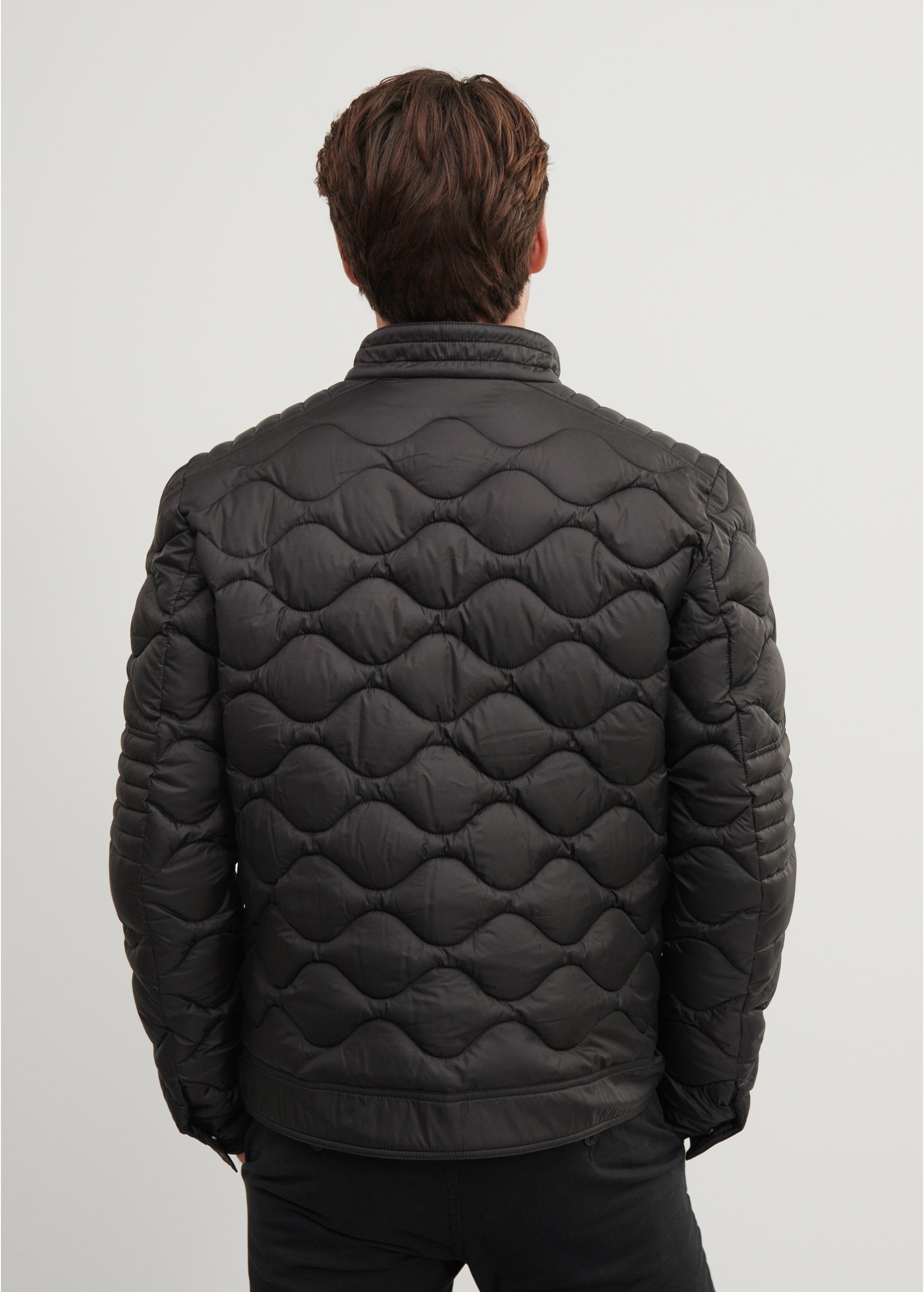 Men's quilted jacket with stand-up collar KURMT-0303-99(W23)-03