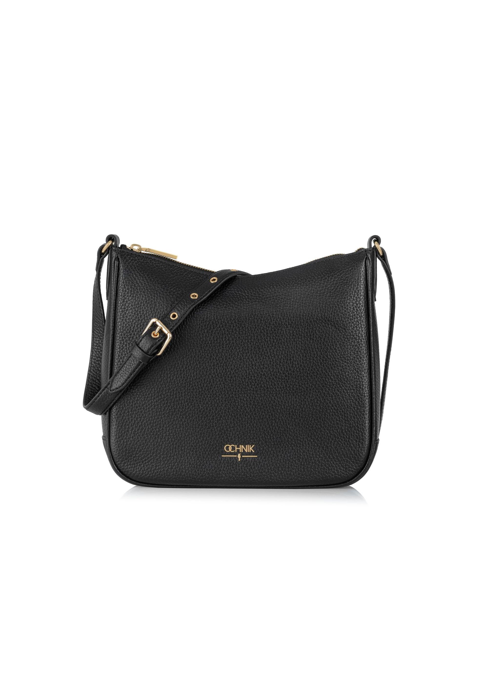 Black leather women's shoulder bag TORES-1041-99(Z24)-03