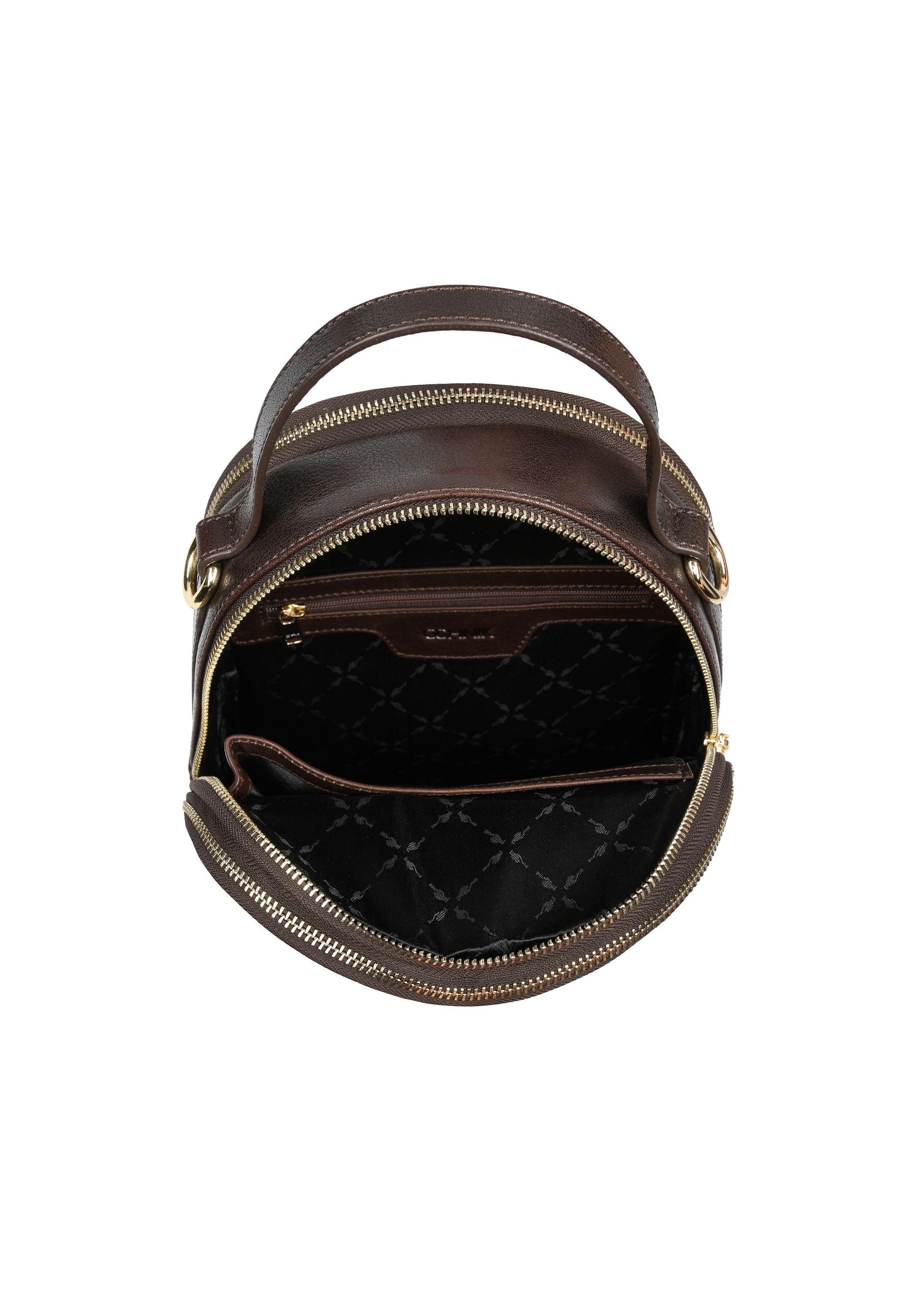 Brown leather women's backpack TORES-1048-89(Z24)-04