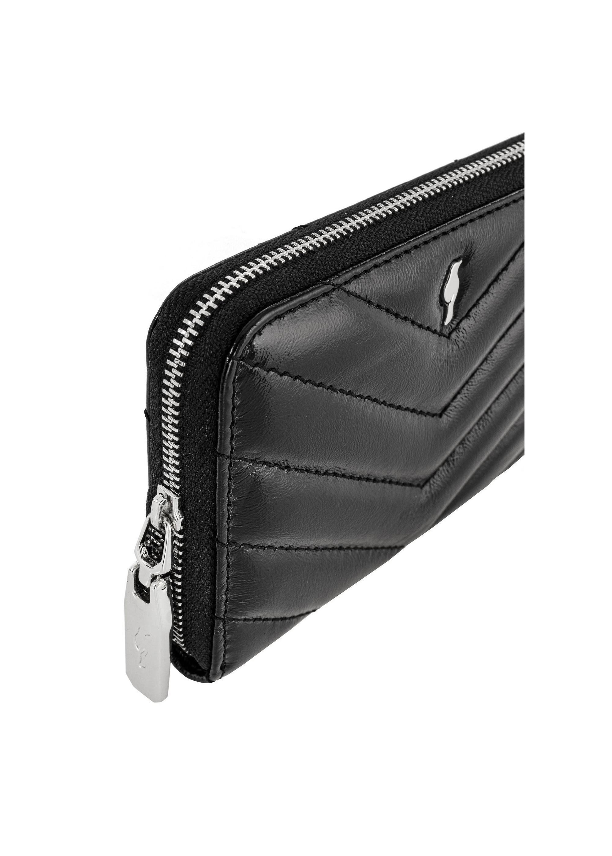 Black large leather women's wallet PORES-0941-99(Z24)-06