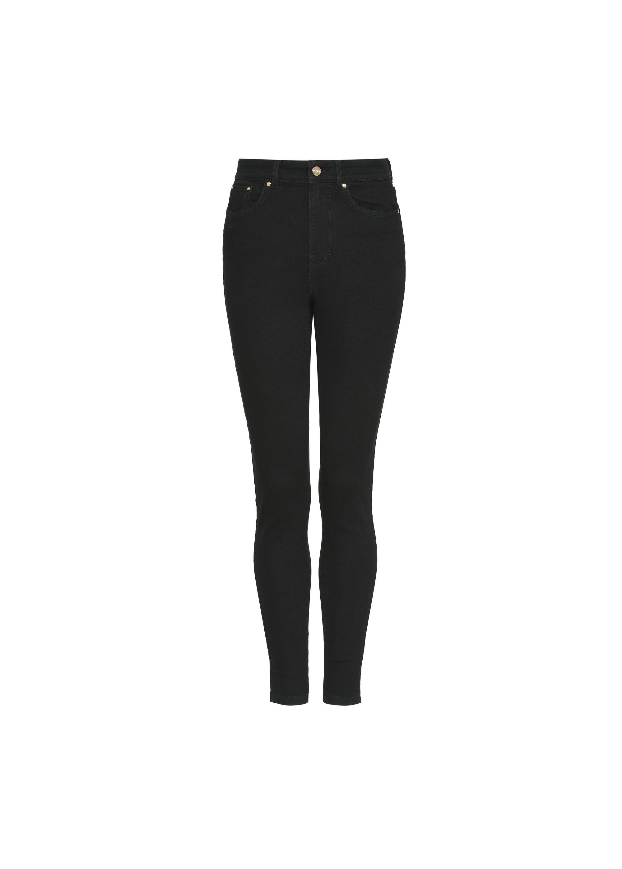 Black women's denim pants JEADT-0010-98(Z24)-01