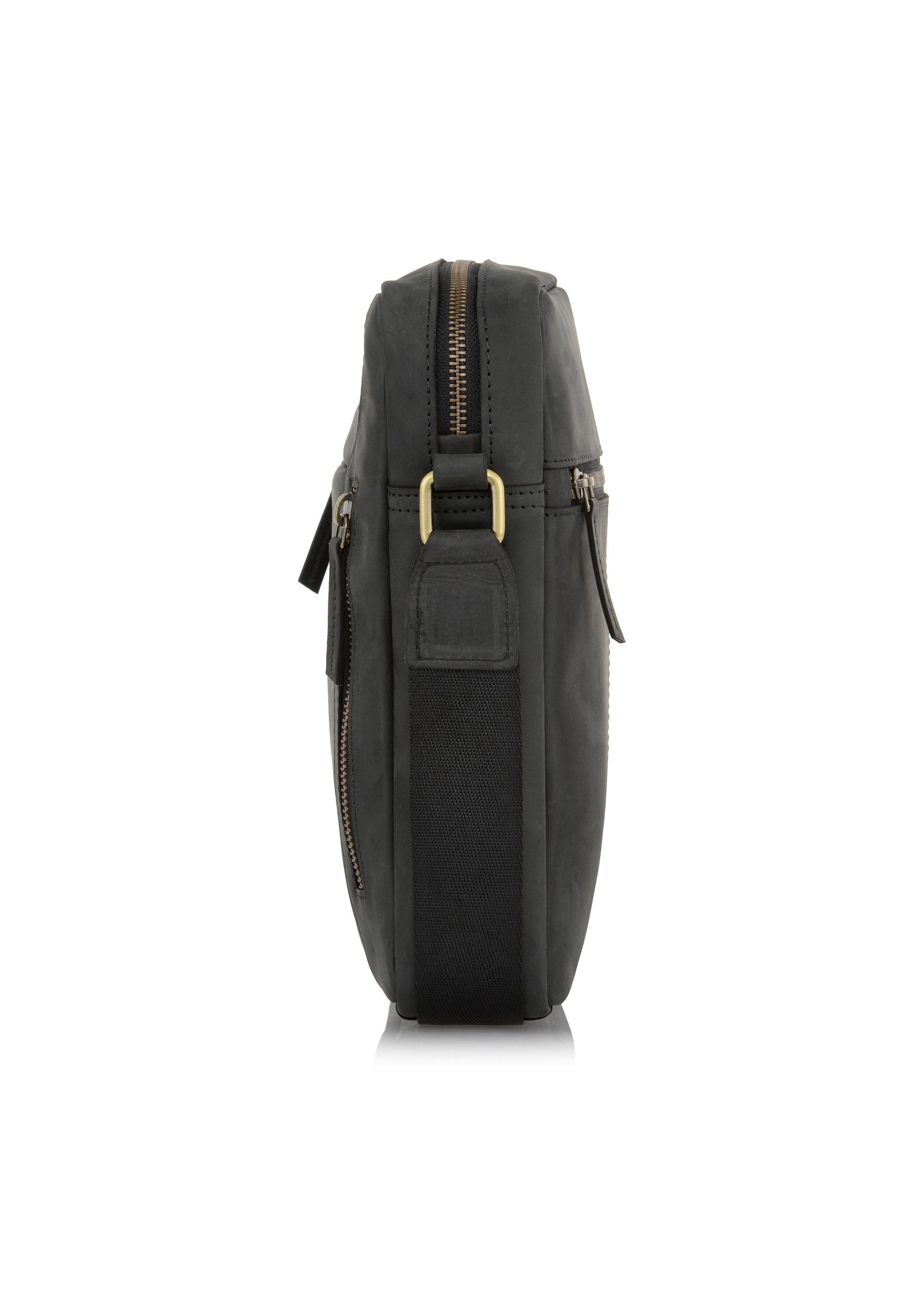 Men's leather bag with zippers TORMS-0301-99(W23)-03