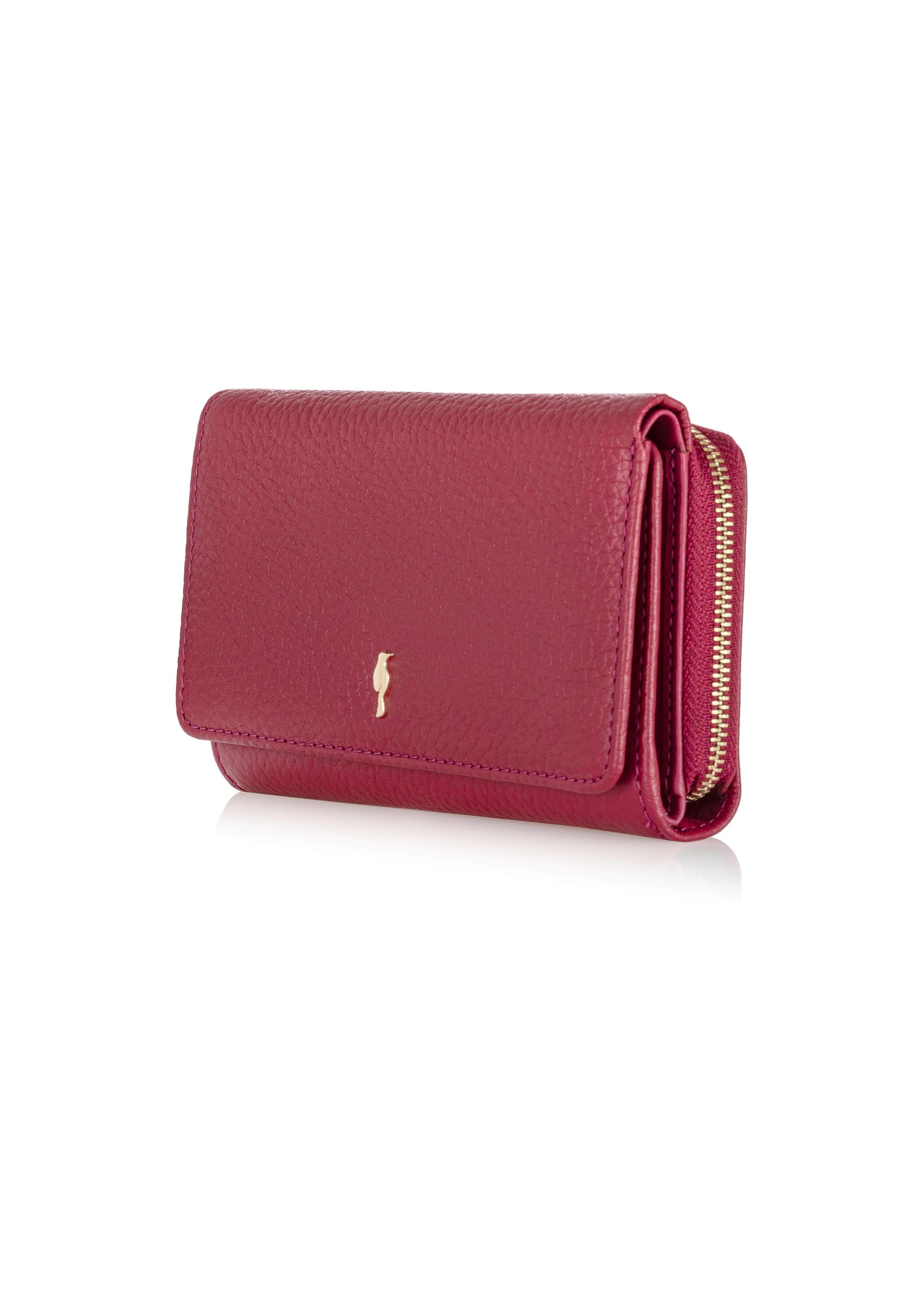 Large pink leather women's wallet PORES-0801B-34(W24)-02