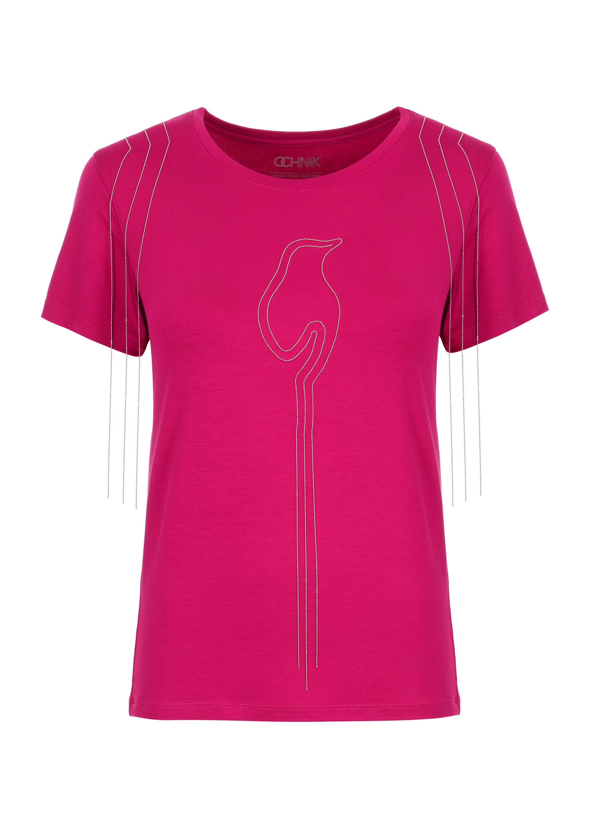 Pink Women's T-shirt TSHDT-0101-31(Z22)-03