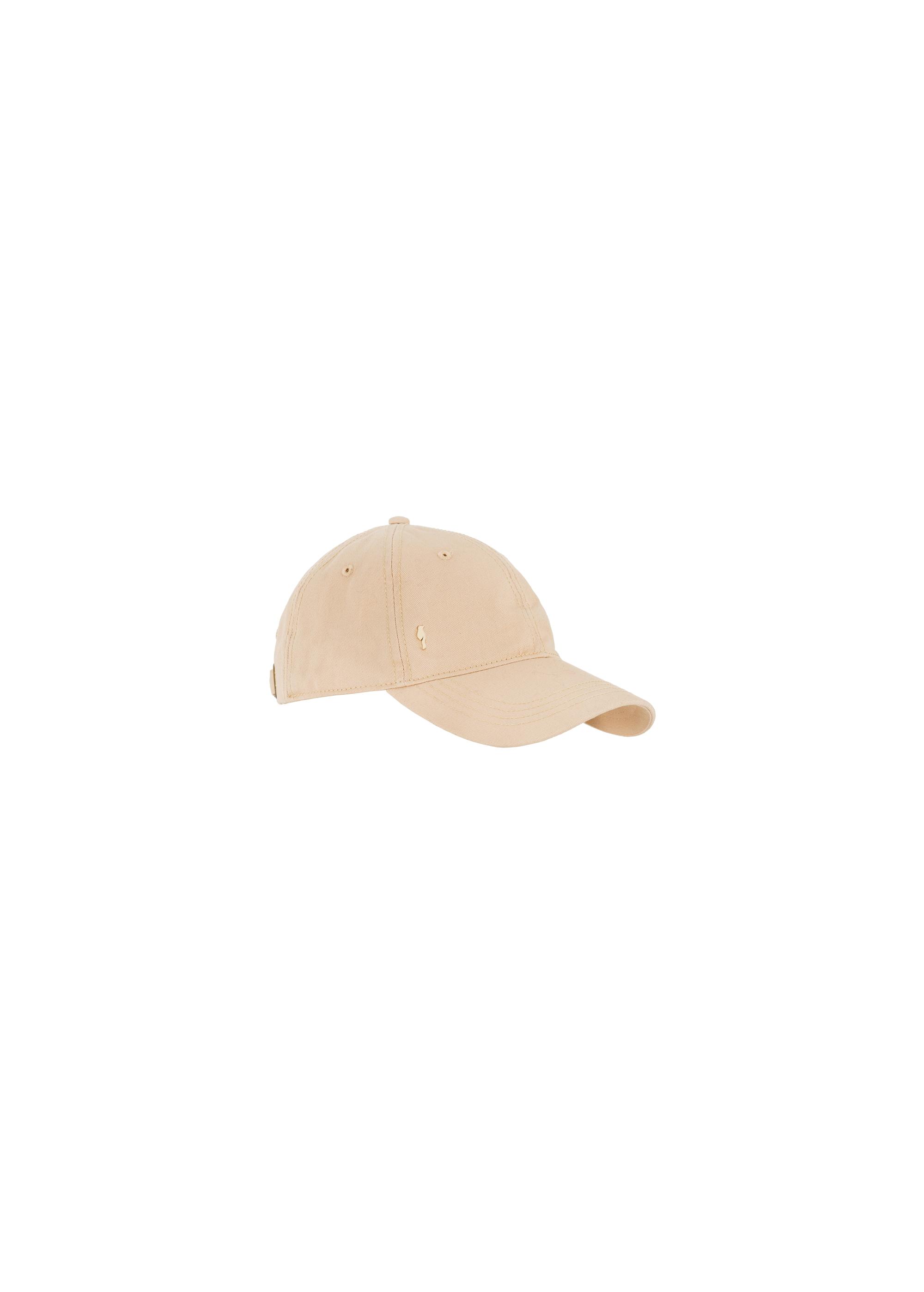 Beige baseball cap with logo CZALT-0001-81(W24)-01