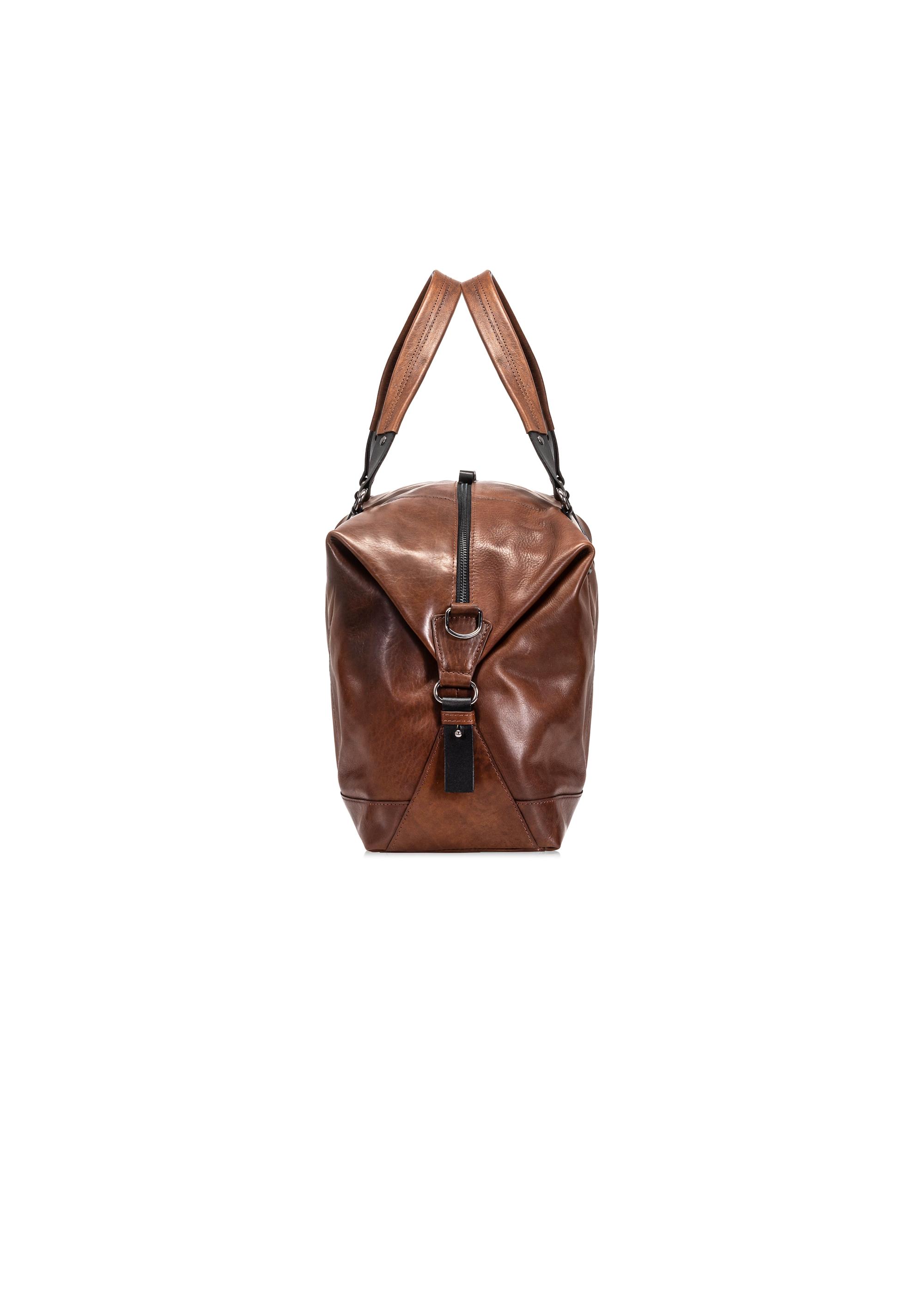 Brown leather large men's bag TORMS-0103C-79(W25)-03