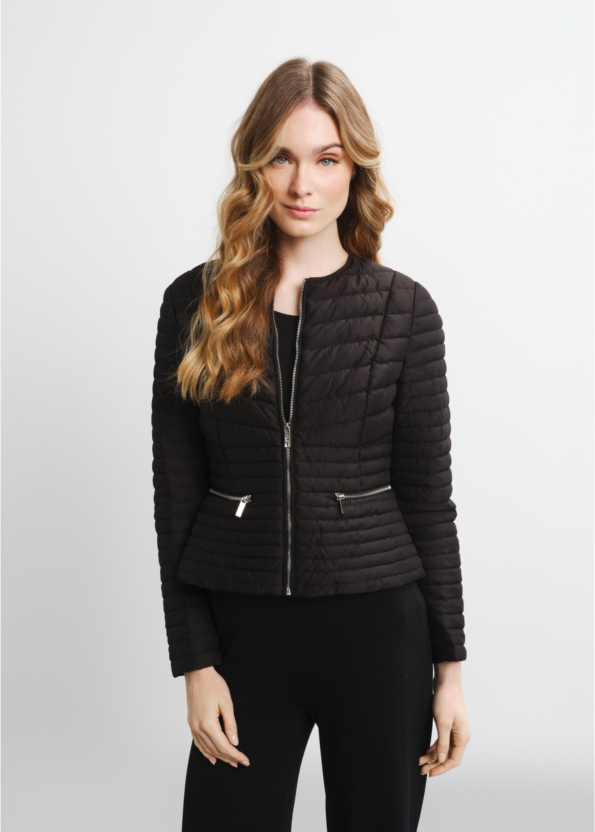 Women's waisted quilted jacket KURDT-0435-99(W24)-02