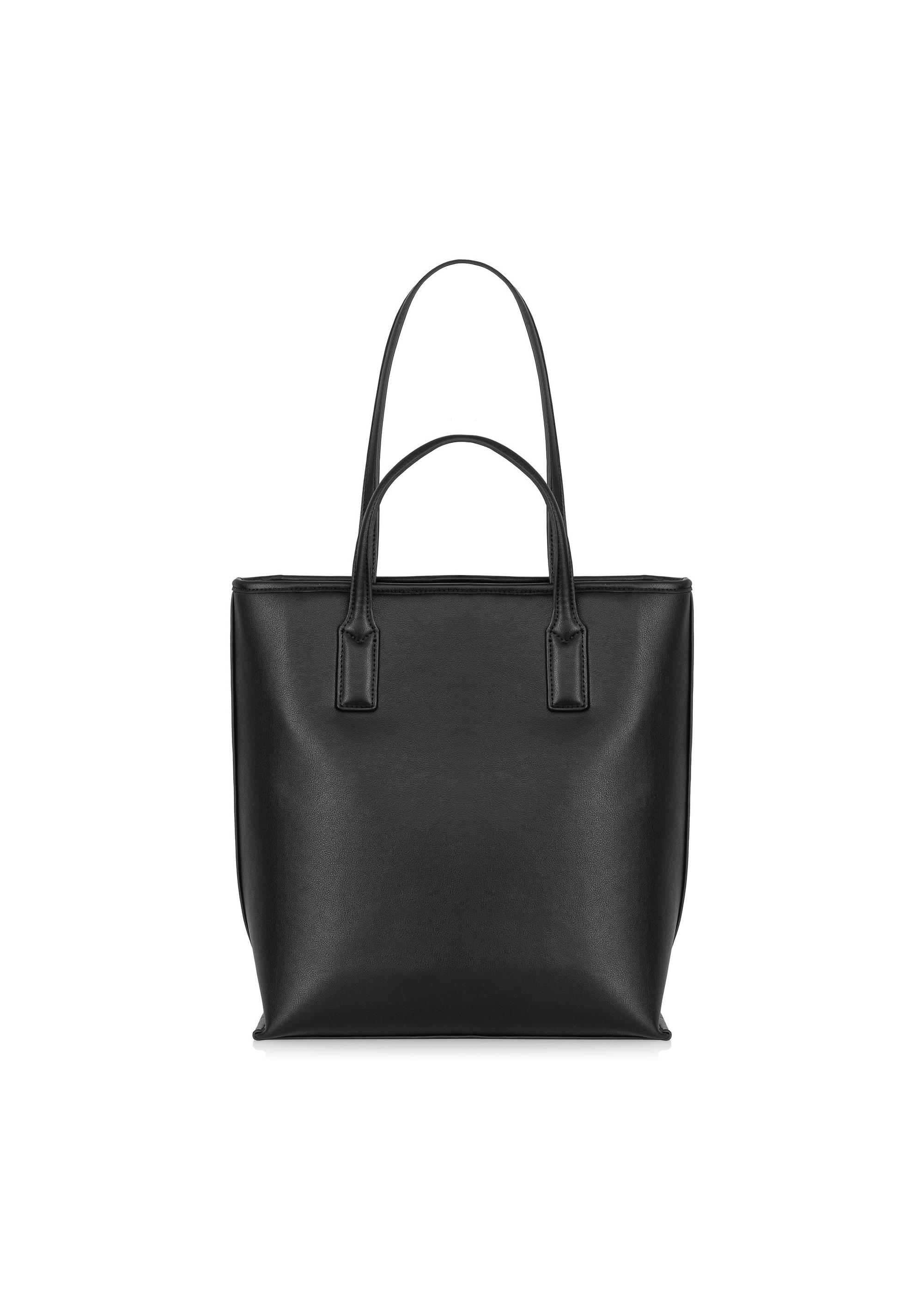 Black women's shopper bag TOREC-0907-99(W24)-04