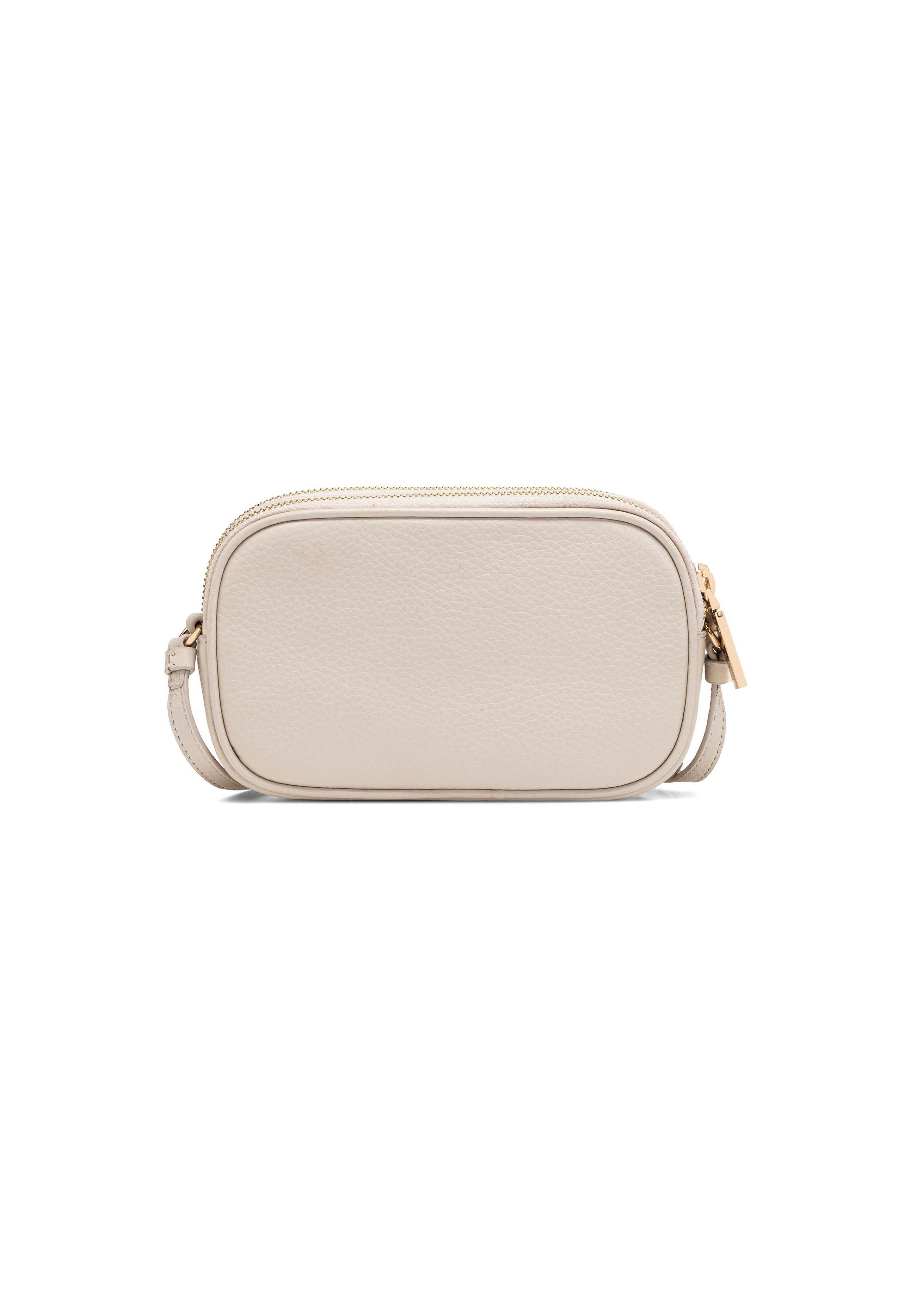 Small cream leather women's handbag TORES-0466C-12(W25)-04