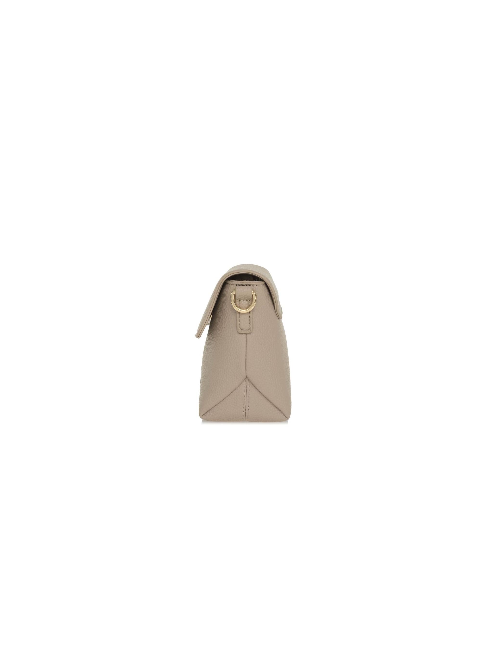 Dark beige small women's handbag with logo TOREC-0916A-82(W25)-03