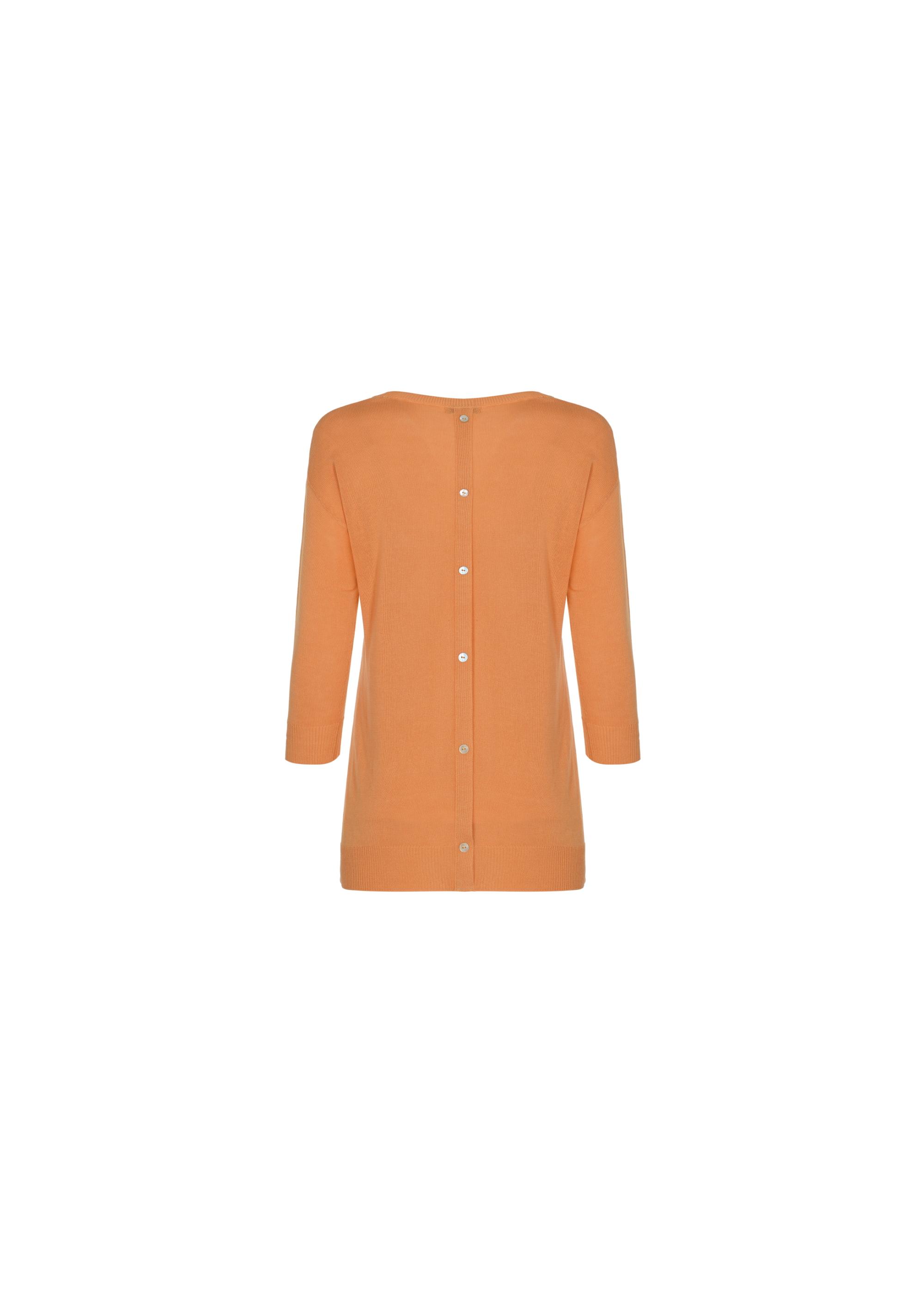 Women's orange blouse BLUDT-0140-30(W22)-04