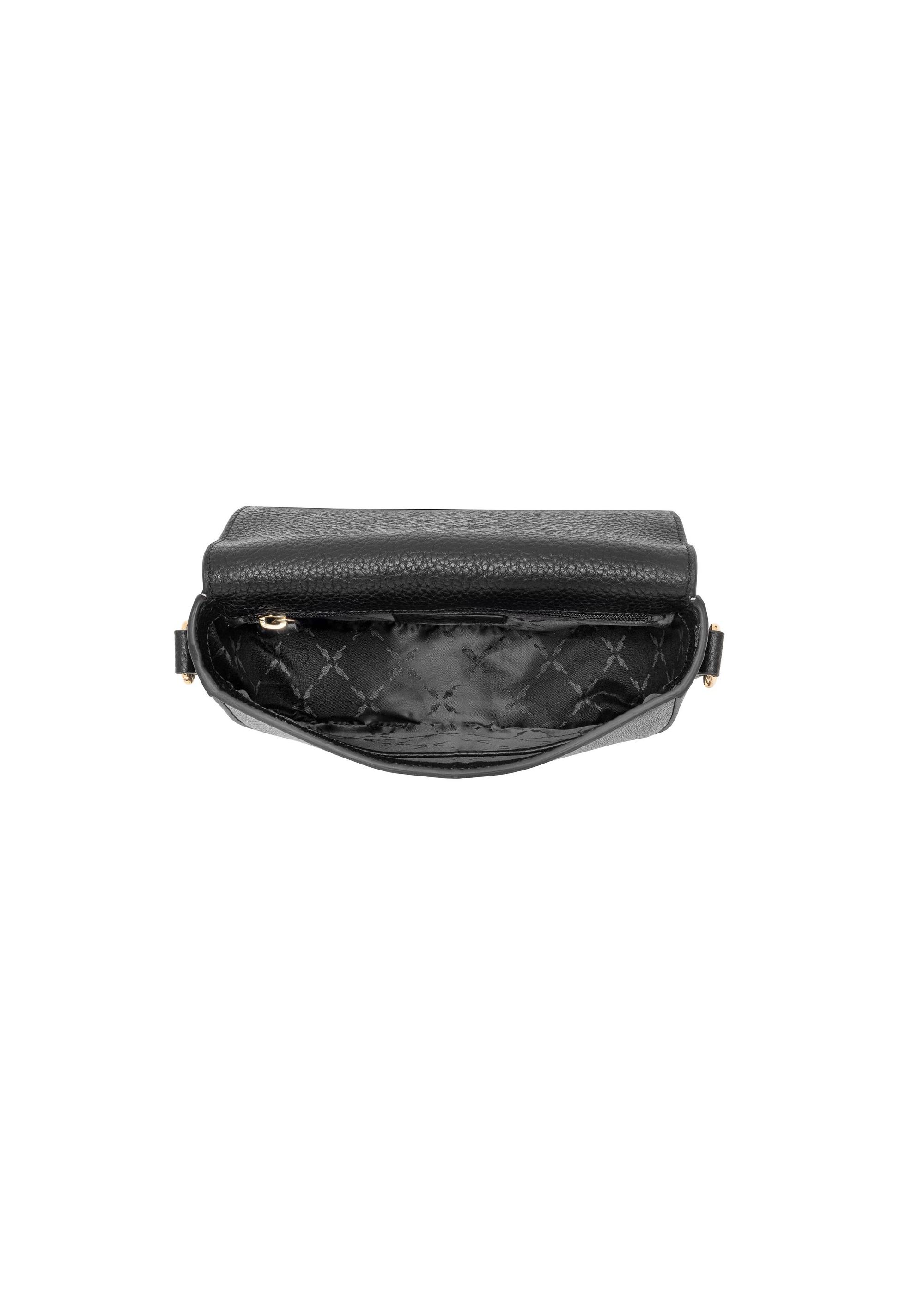 Leather black shoulder postbag TORES-0979-99(Z24)-05