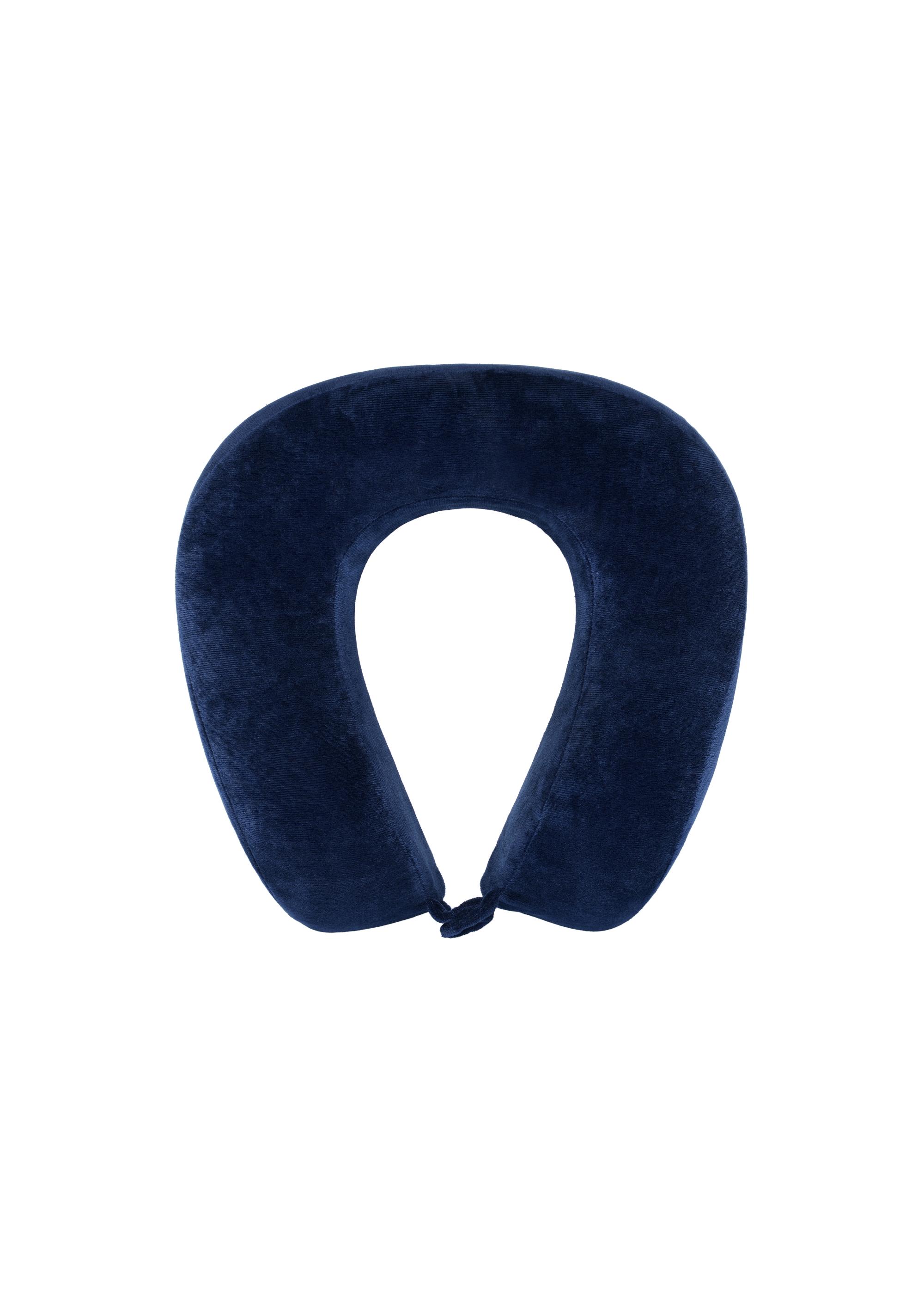 Navy blue travel bolster AW-003-0004-69(W24)-01