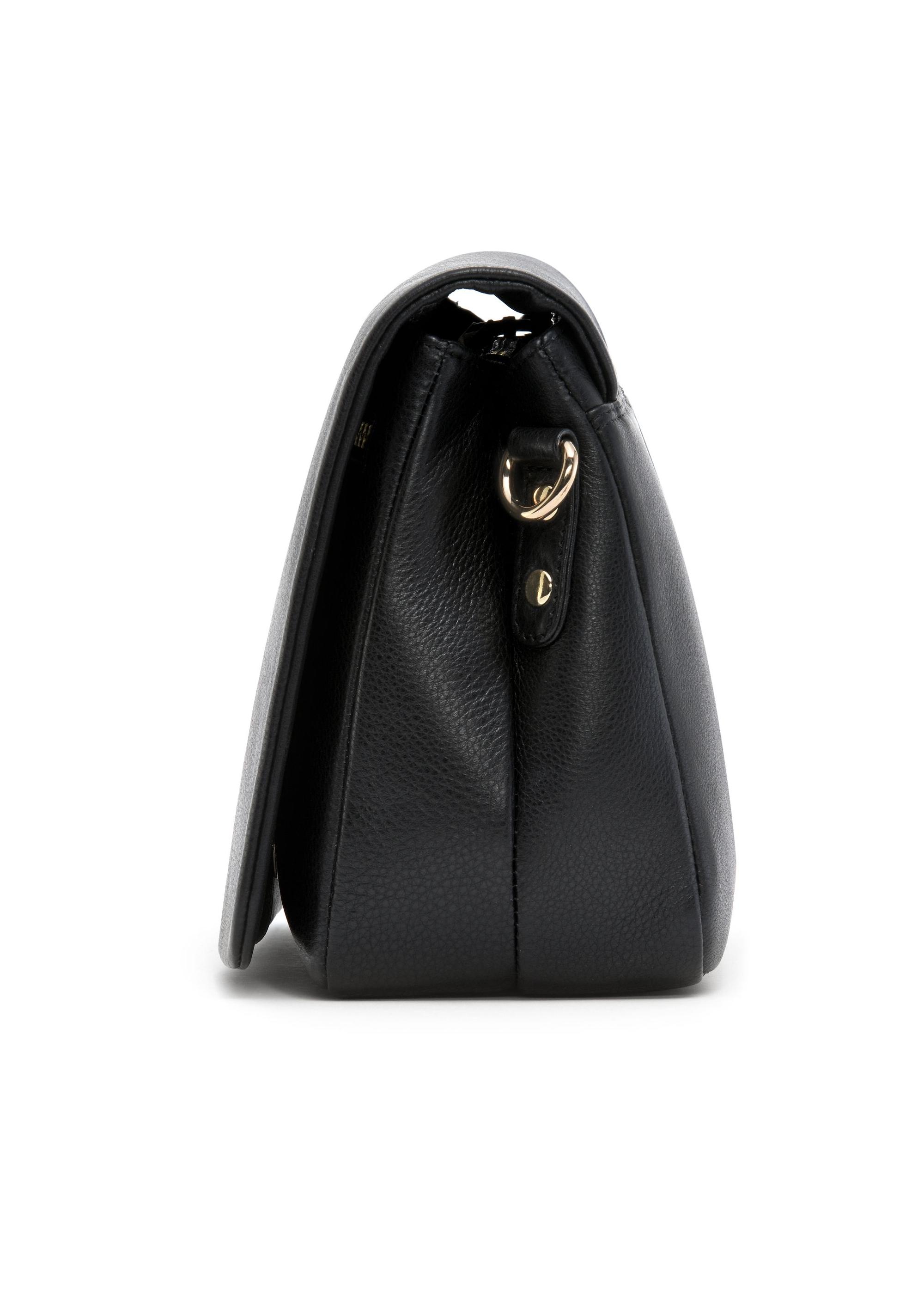 Black leather women's handbag TORES-1087-99(W25)